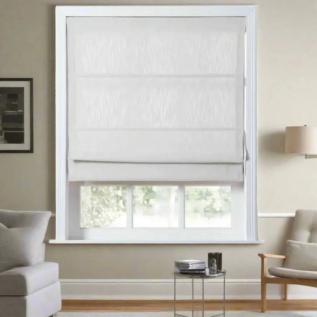 Cloe Cotton Blend Cordless Roman Shade -TWOPAGES