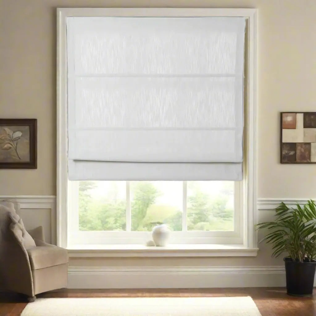 Cloe Cotton Blend Cordless Roman Shade -TWOPAGES