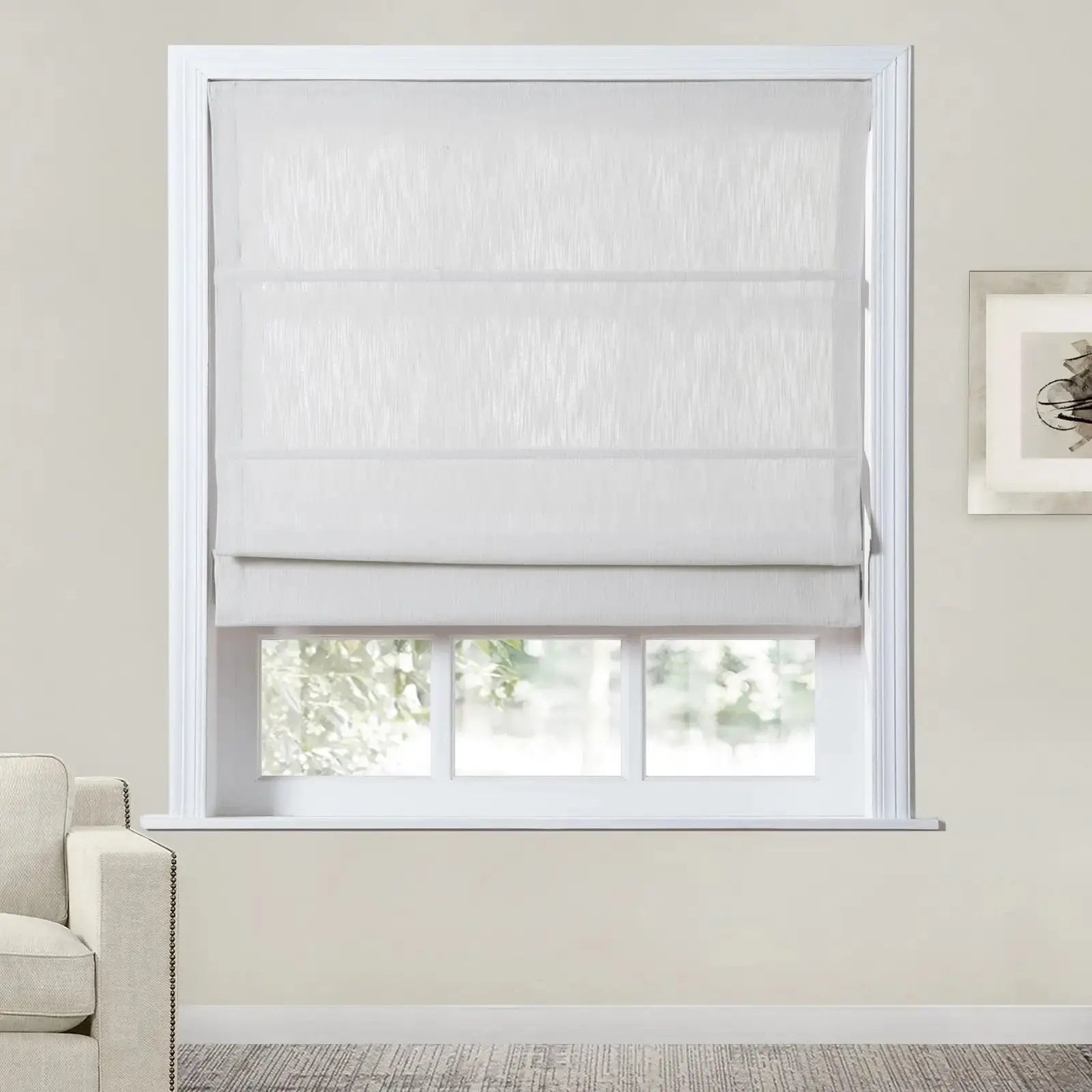 Cloe Cotton Blend Cordless Roman Shade TWOPAGES