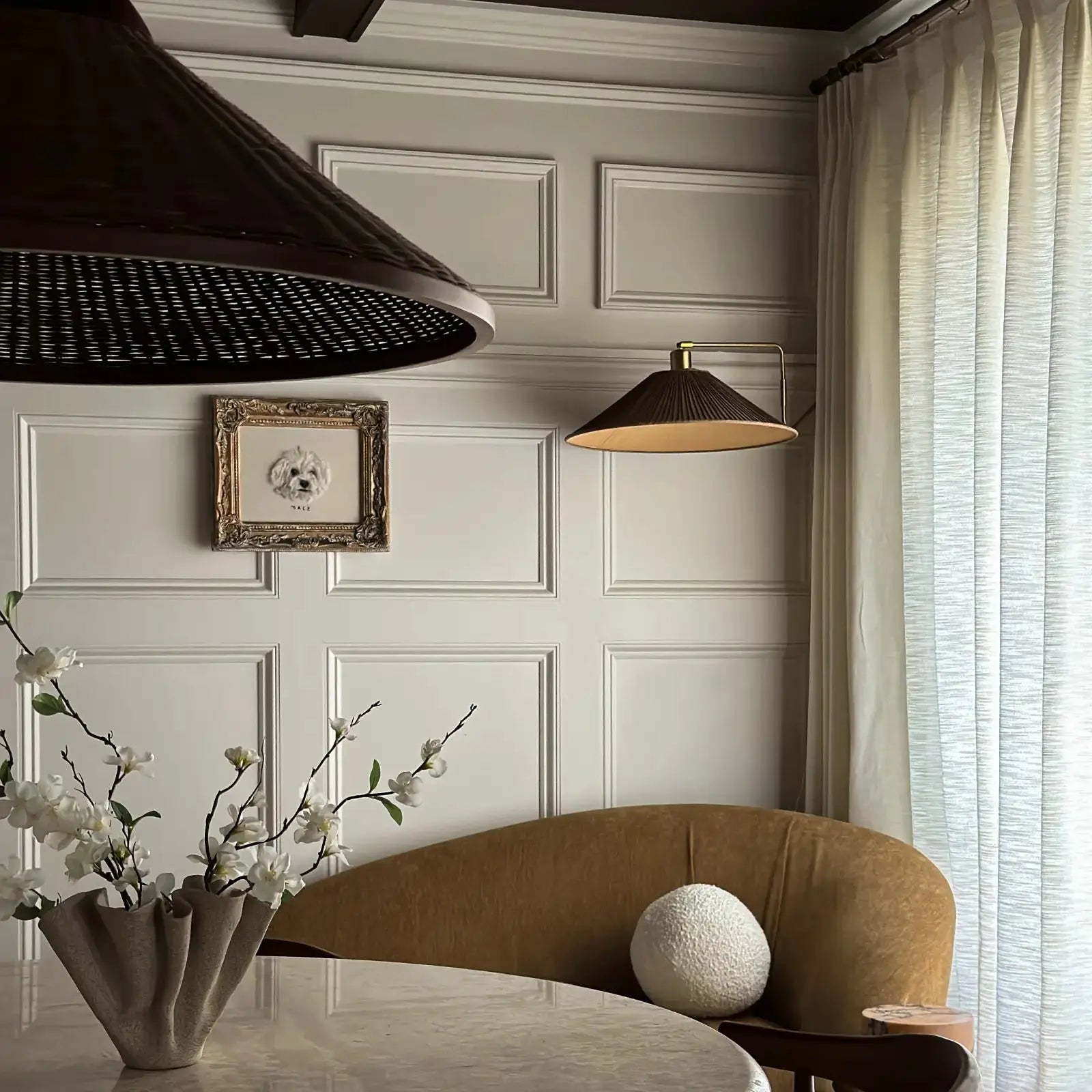 Cloe cotton blend pleated drapery for stylish insulated room design