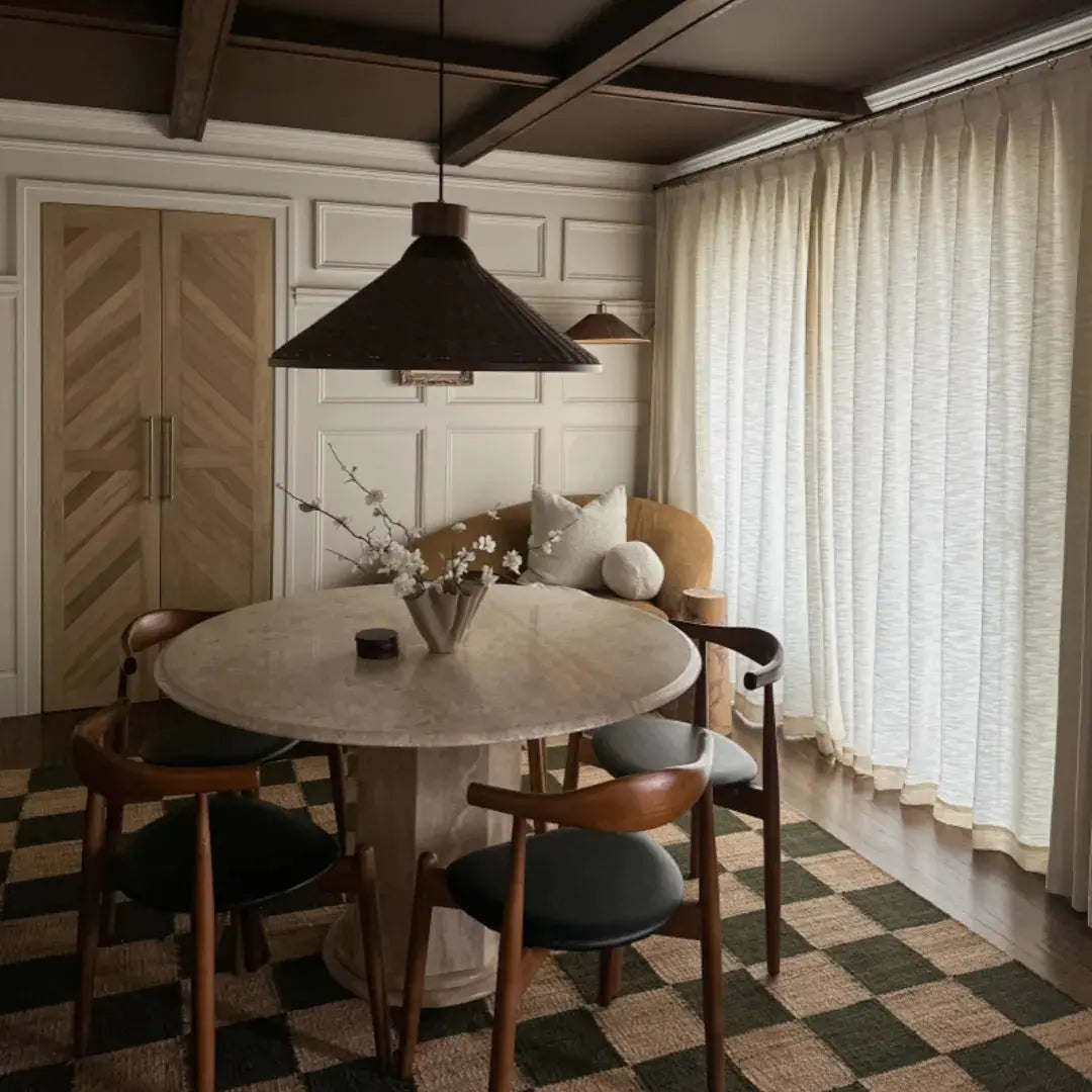 Cloe cotton blend pleated drapery for stylish insulated room design