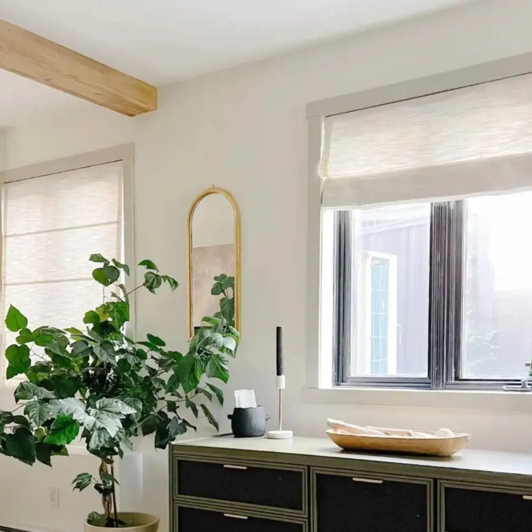 Cloe Cotton Blend Cordless Roman Shade Plus Size TWOPAGES