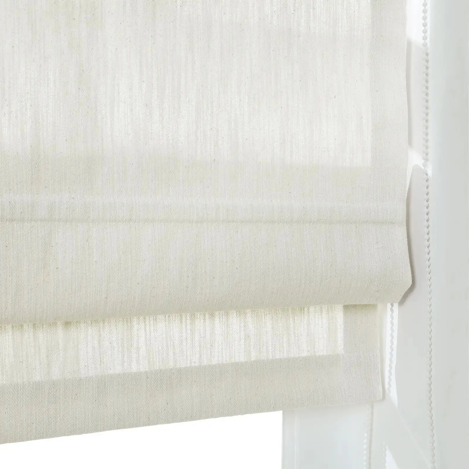 Cloe Cotton Blend Roman Shade Cord Lift TWOPAGES