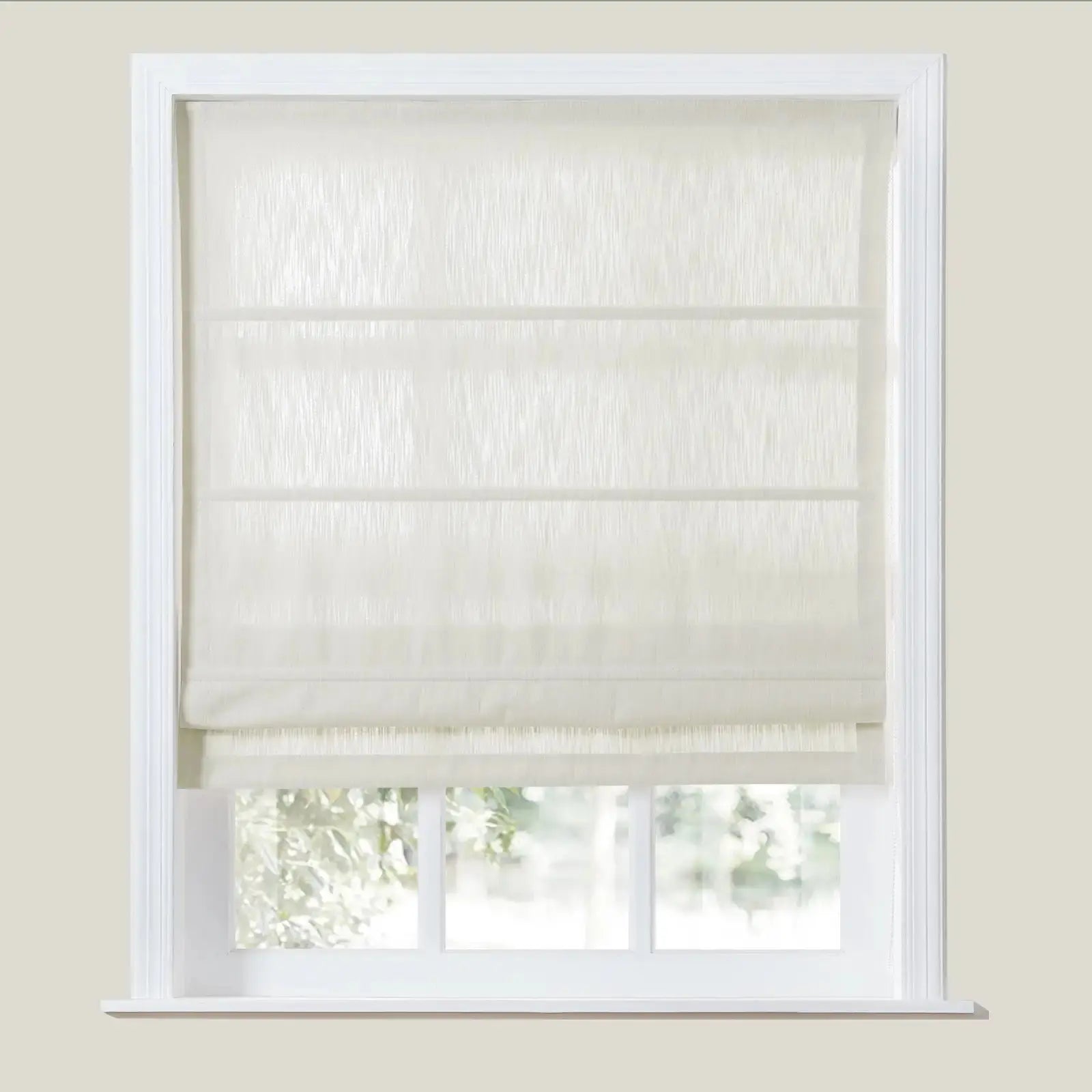 Cloe Cotton Blend Roman Shade Cord Lift TWOPAGES