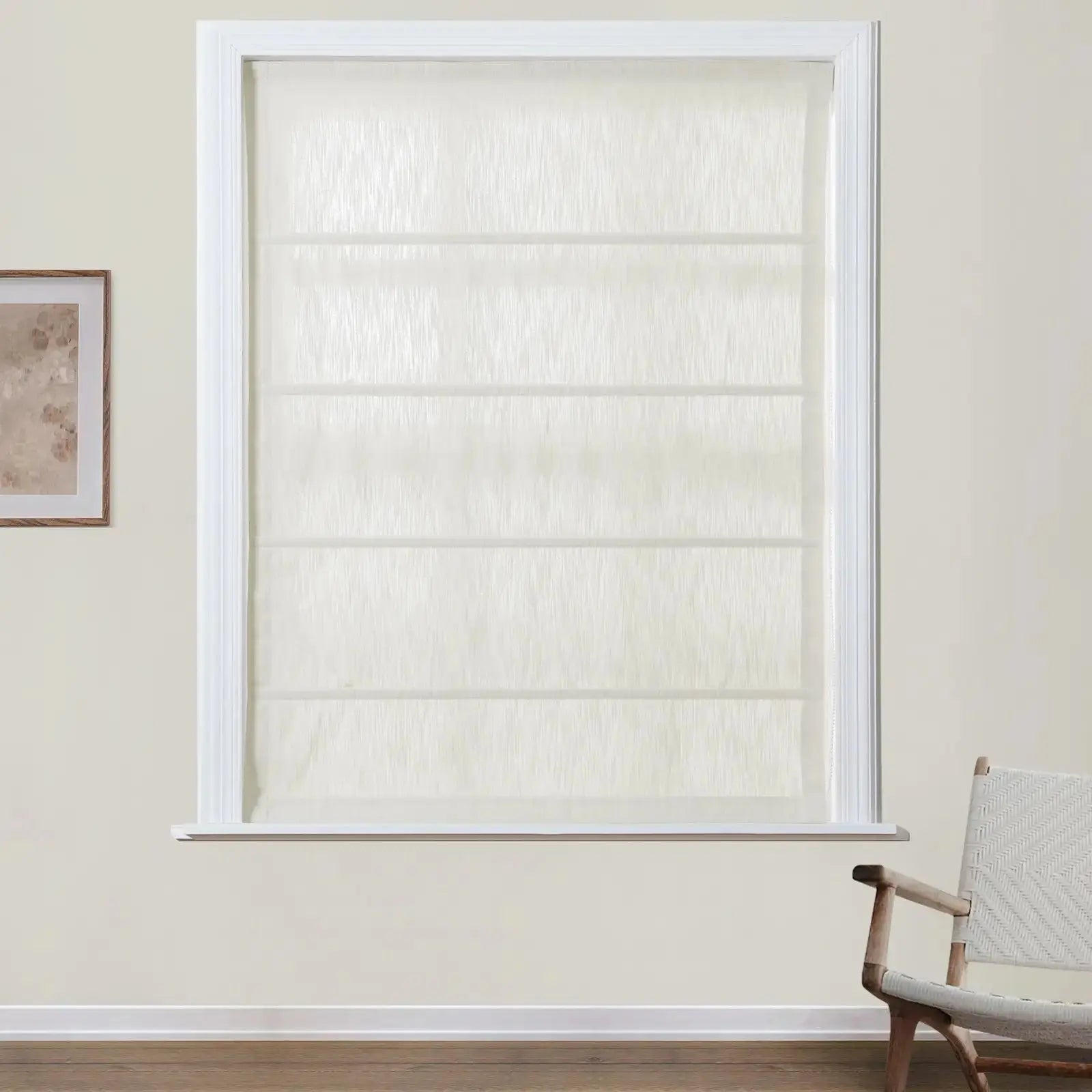 Cloe Cotton Blend Roman Shade Cord Lift TWOPAGES