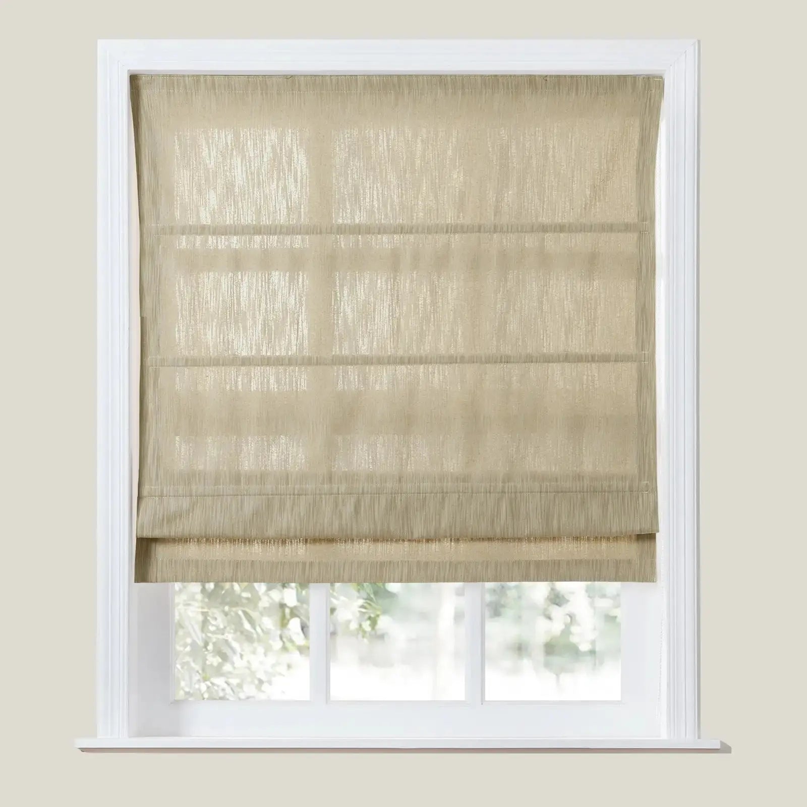 Cloe Cotton Blend Roman Shade Cord Lift TWOPAGES
