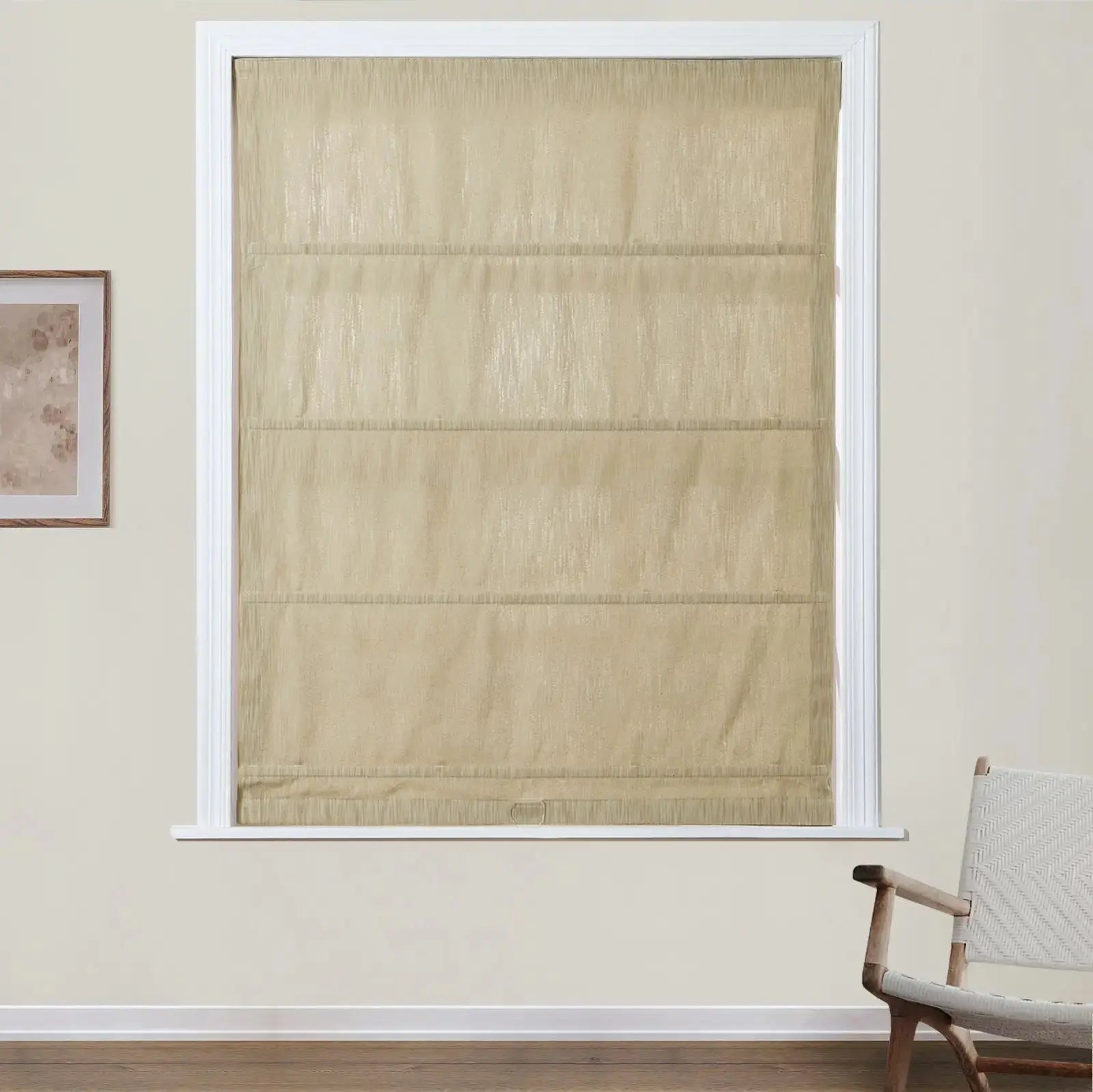 Cloe Cotton Blend Cordless Roman Shade TWOPAGES