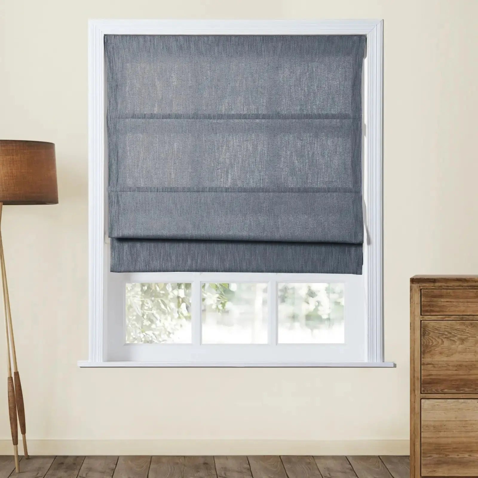 Cloe Cotton Blend Cordless Roman Shade TWOPAGES