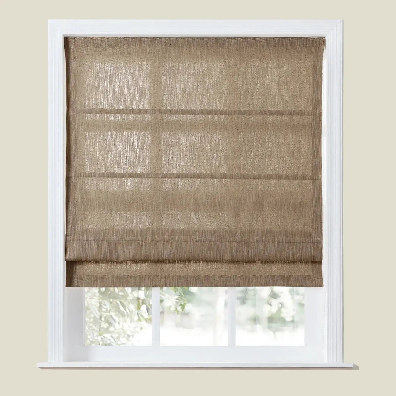 Cloe Cotton Blend Roman Shade Cord Lift TWOPAGES