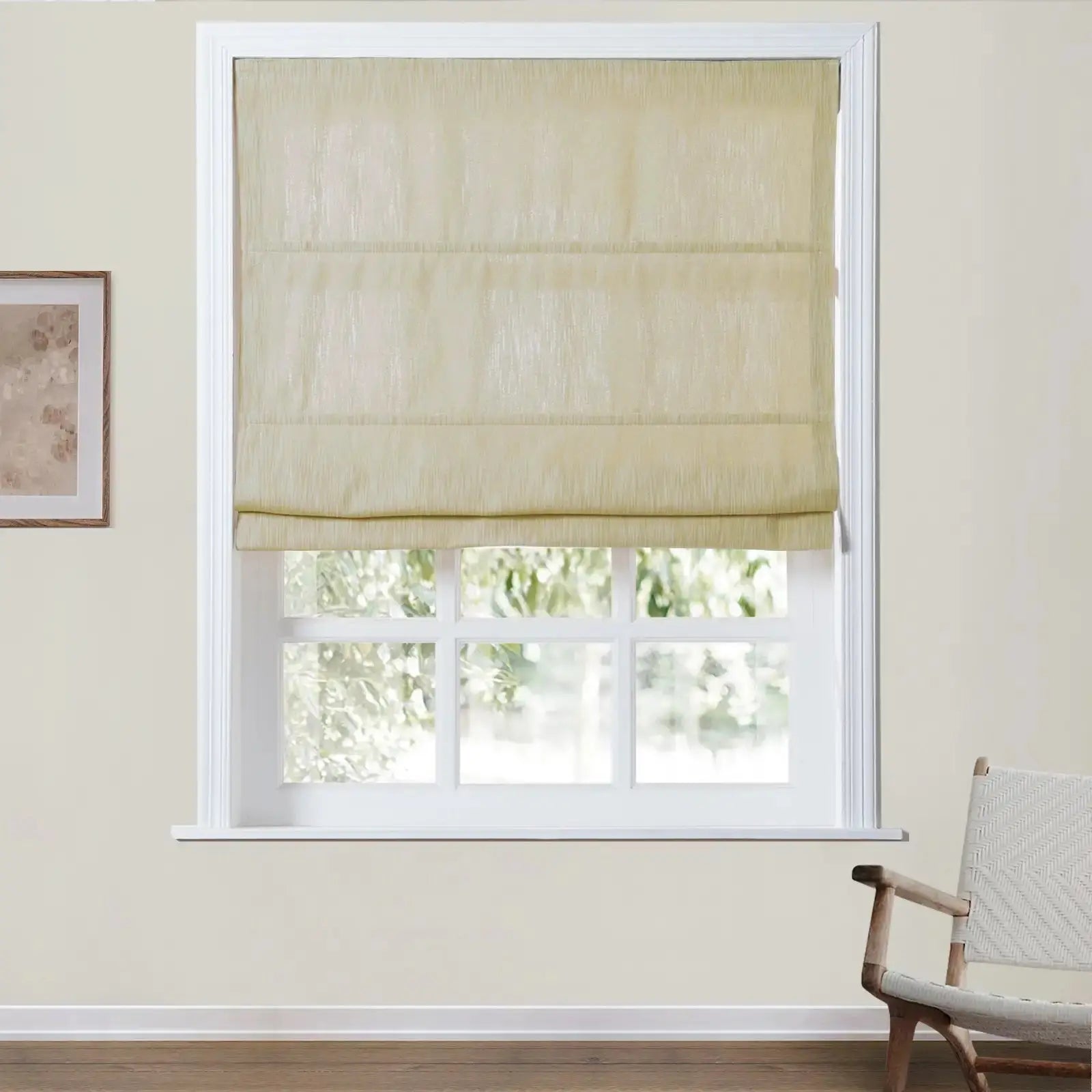 Cloe Cotton Blend Cordless Roman Shade TWOPAGES