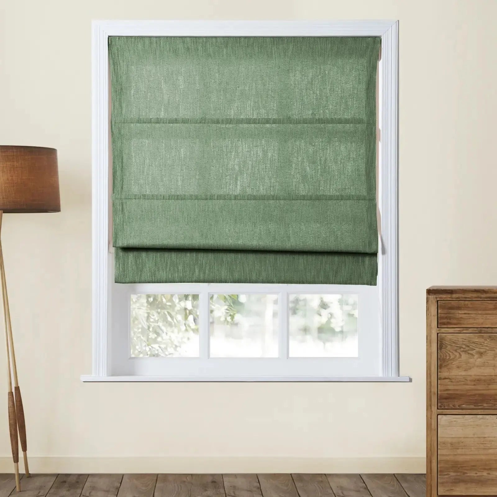 Cloe Cotton Blend Cordless Roman Shade TWOPAGES