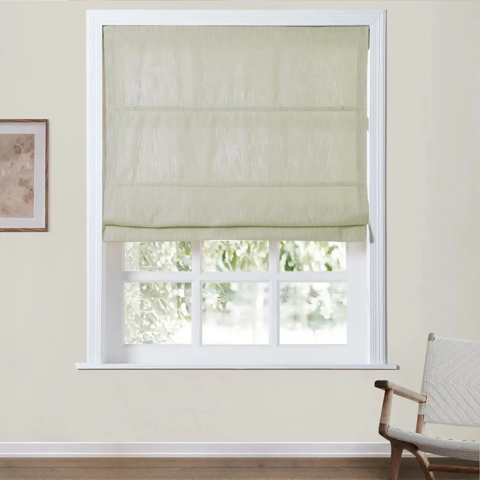 Cloe Cotton Blend Cordless Roman Shade TWOPAGES