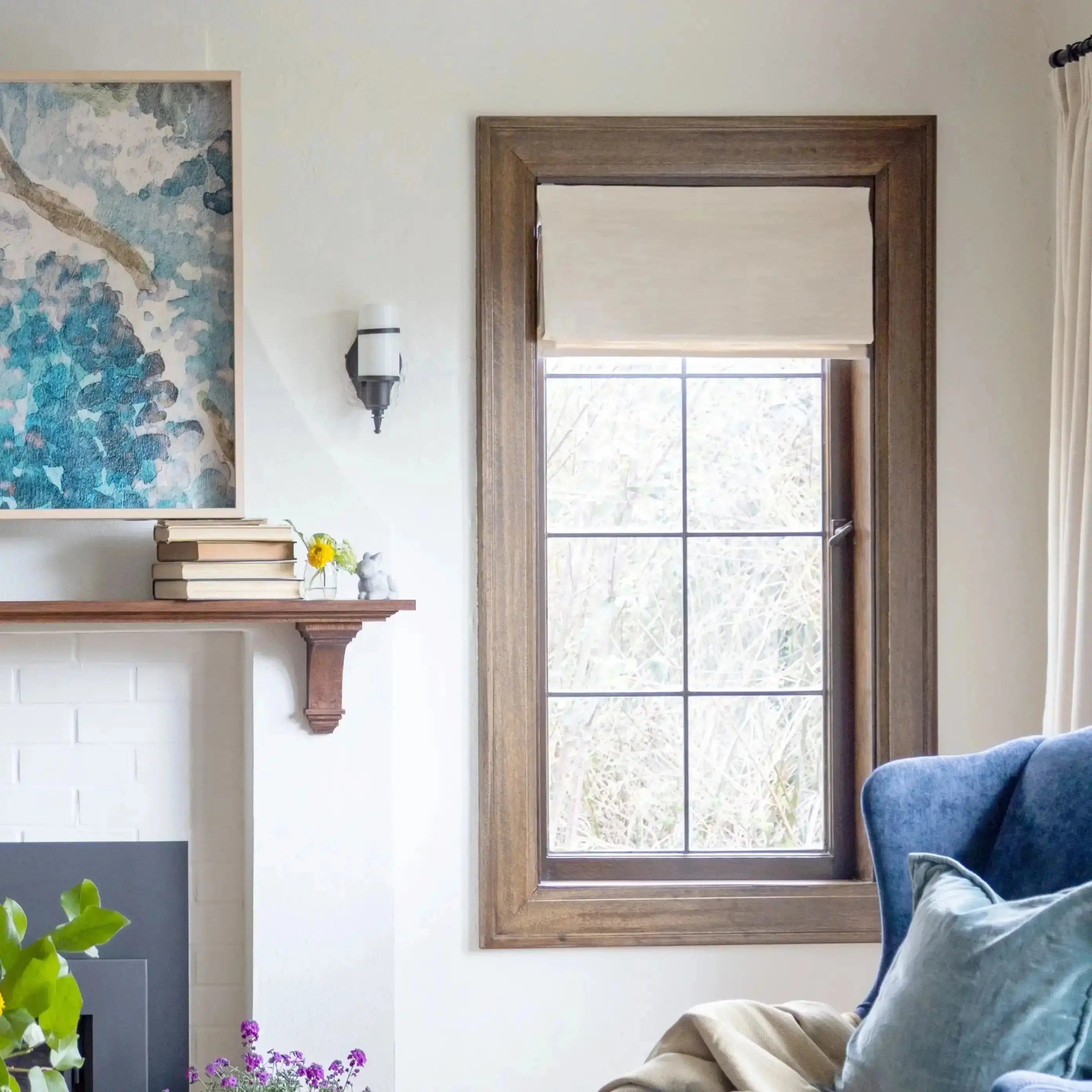 Cloe Cotton Blend Cordless Roman Shade -TWOPAGES