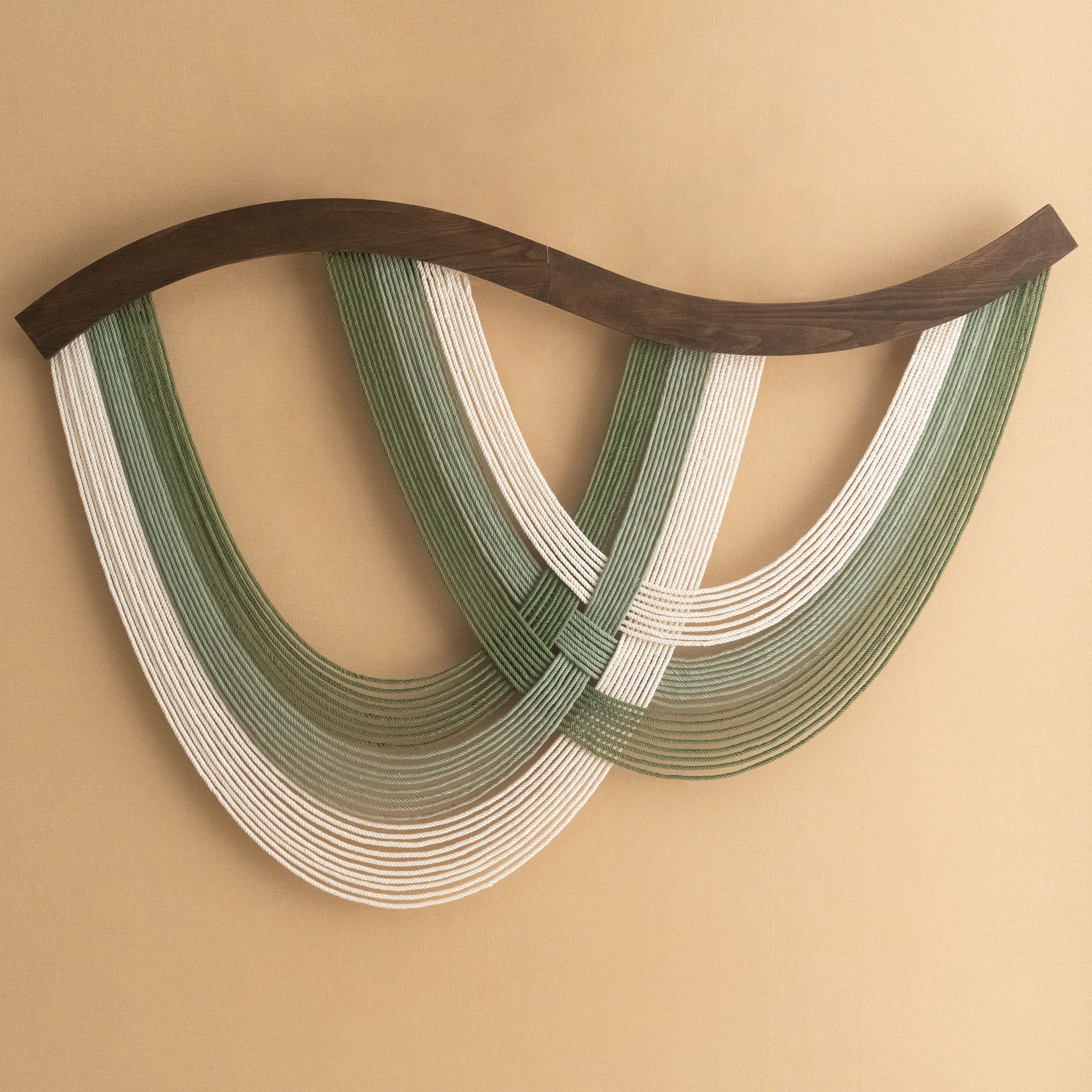 Cotton Macrame Wave Wall Hanging Boho Decor V93