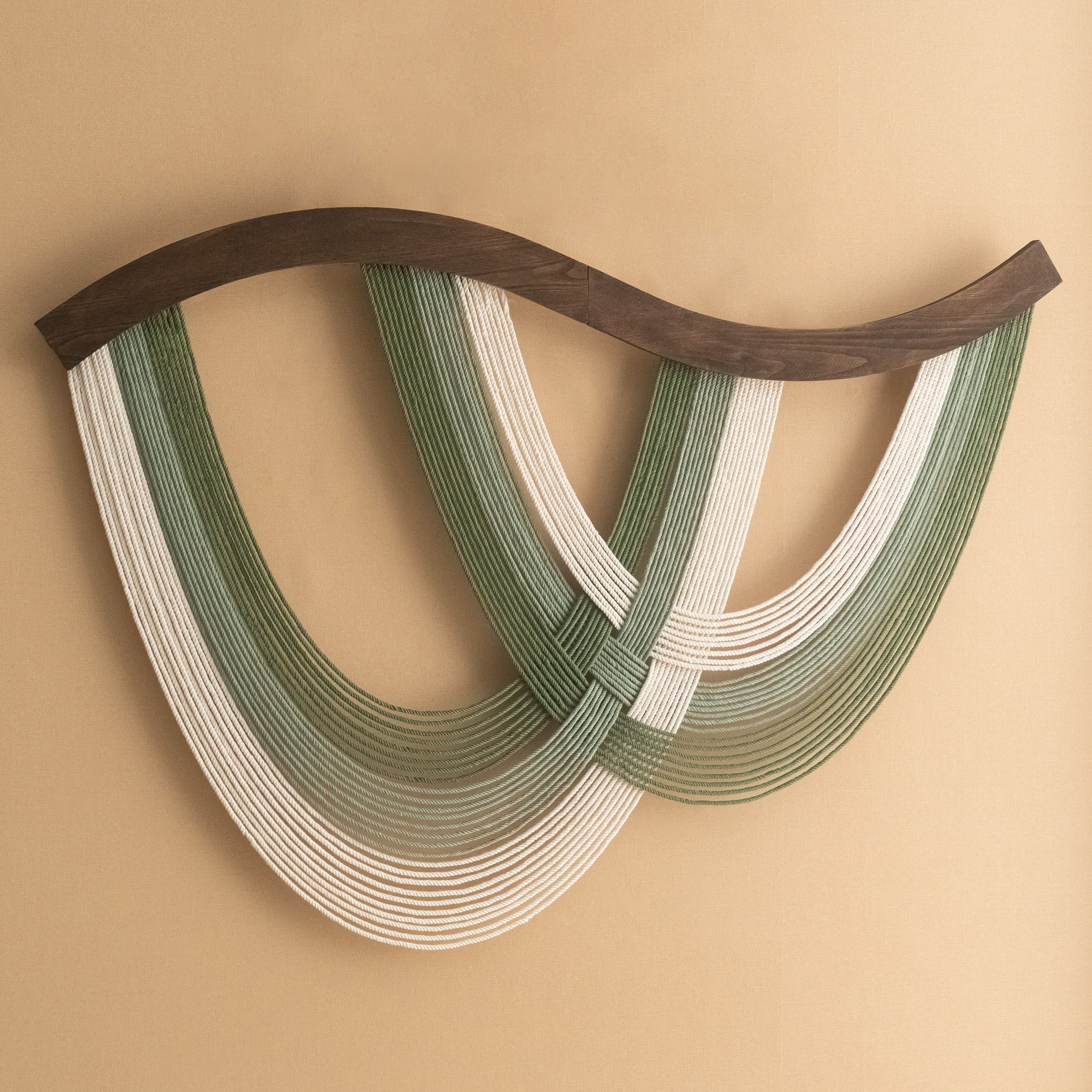 Cotton Macrame Wave Wall Hanging Boho Decor V93