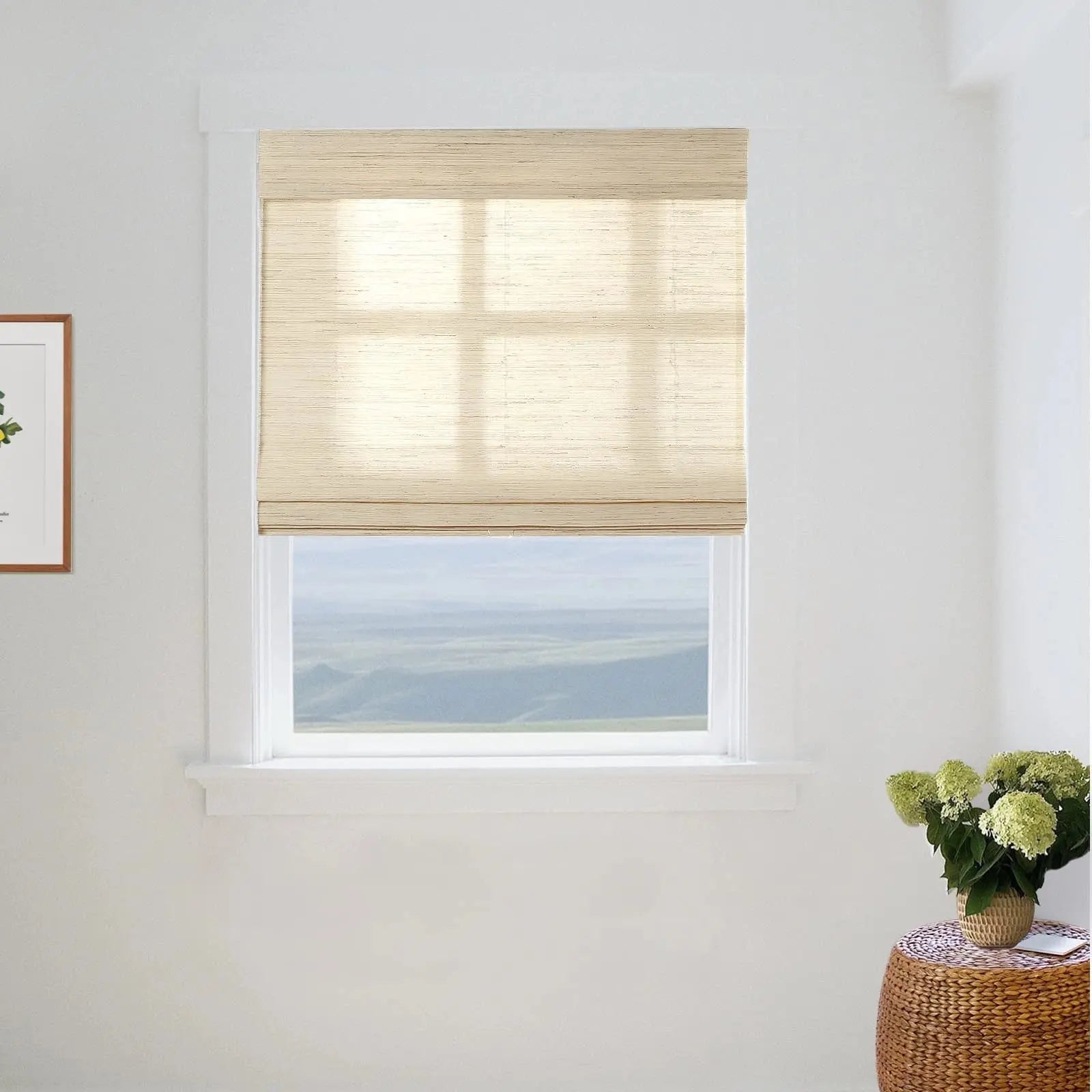 Natural Ramie Bamboo Woven Shade - Cashew TWOPAGES CURTAINS