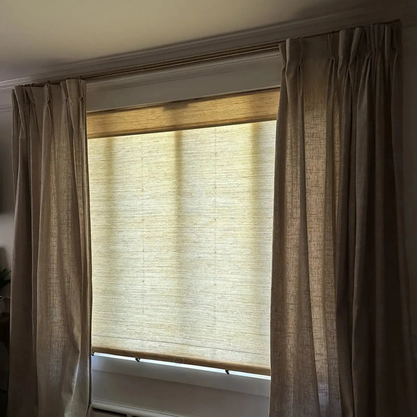Natural Ramie Bamboo Woven Shade - Cashew TWOPAGES CURTAINS