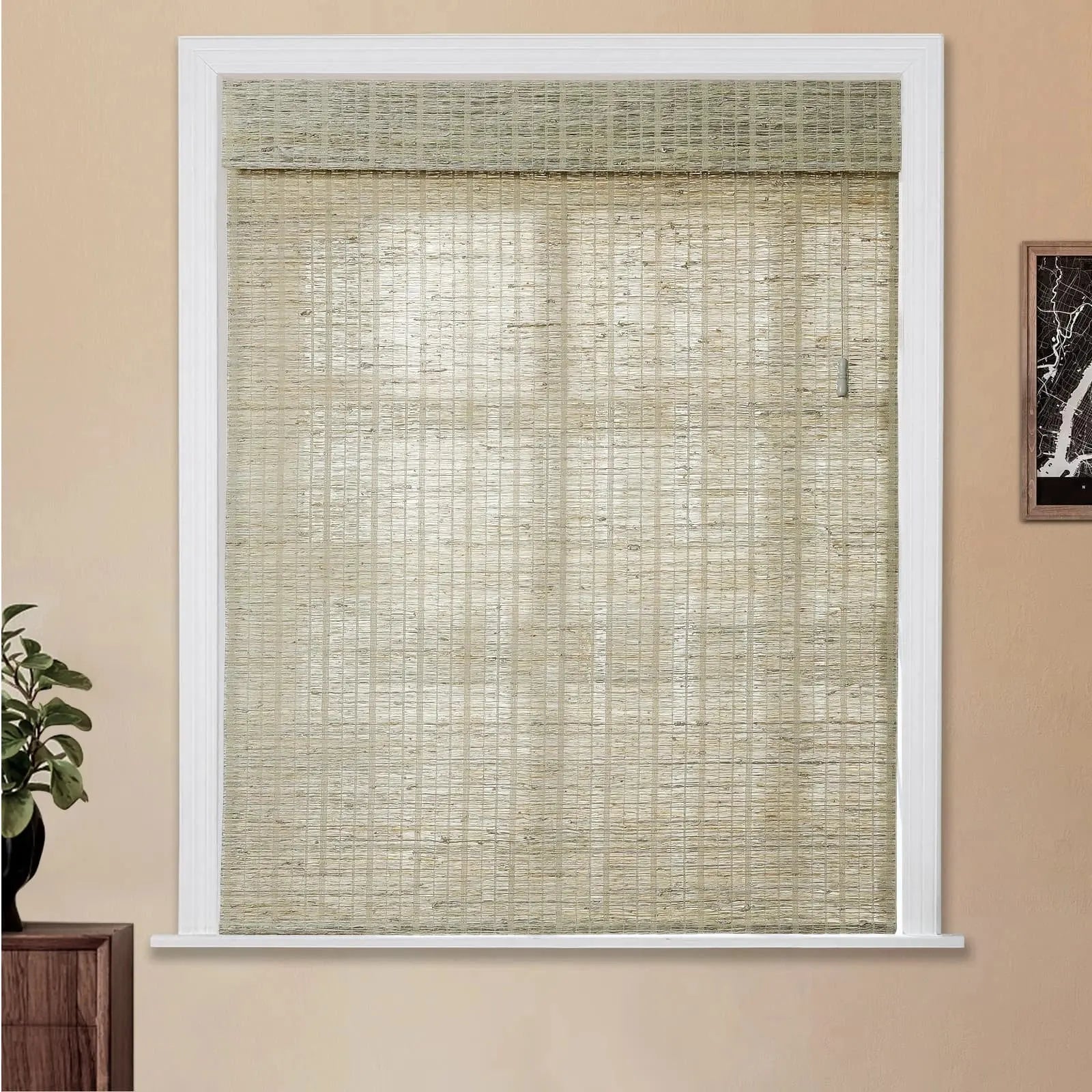 Natural Jute Bamboo Woven Shade - Straw TWOPAGES CURTAINS