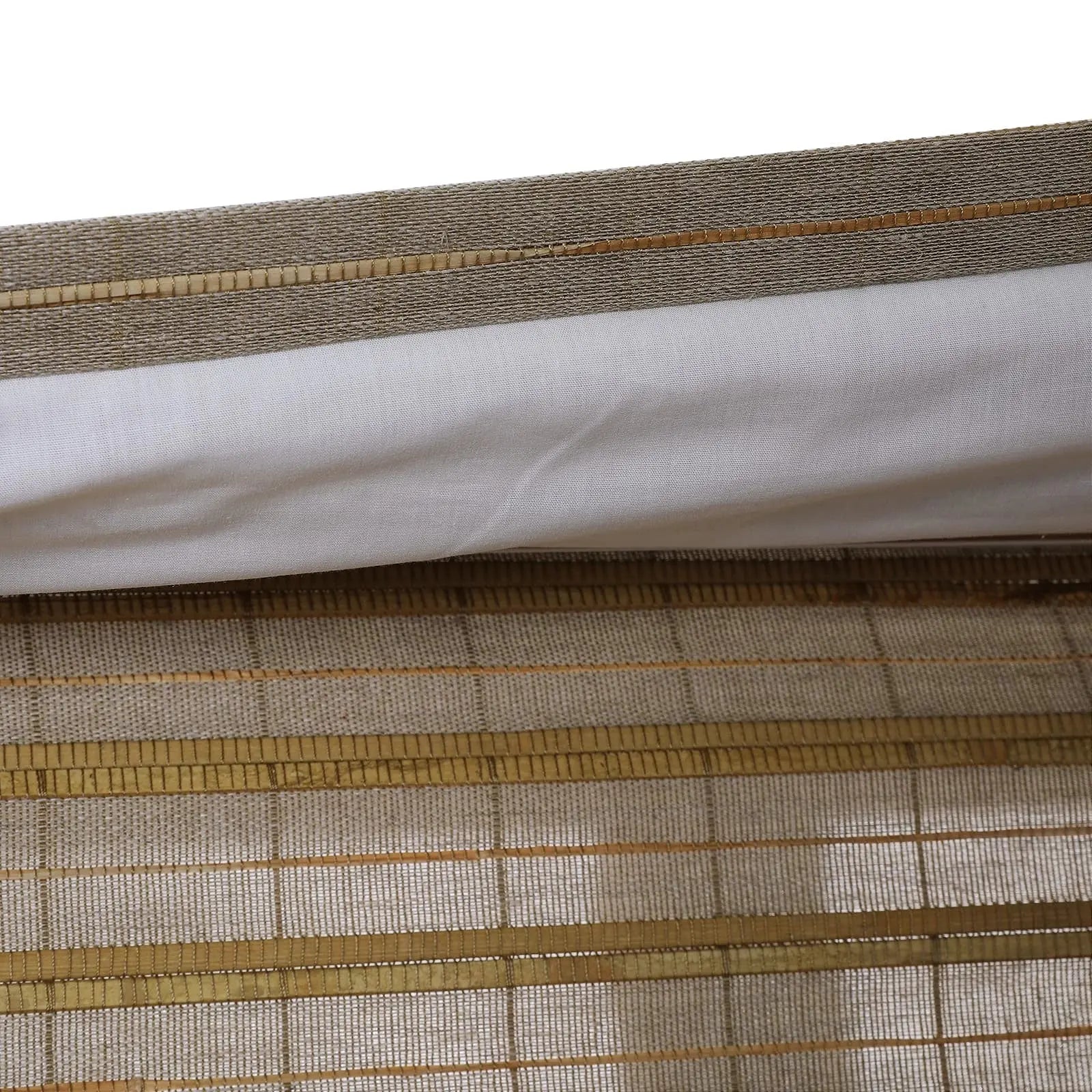 Natural Flax Bamboo Woven Shade - Rattan TWOPAGES CURTAINS