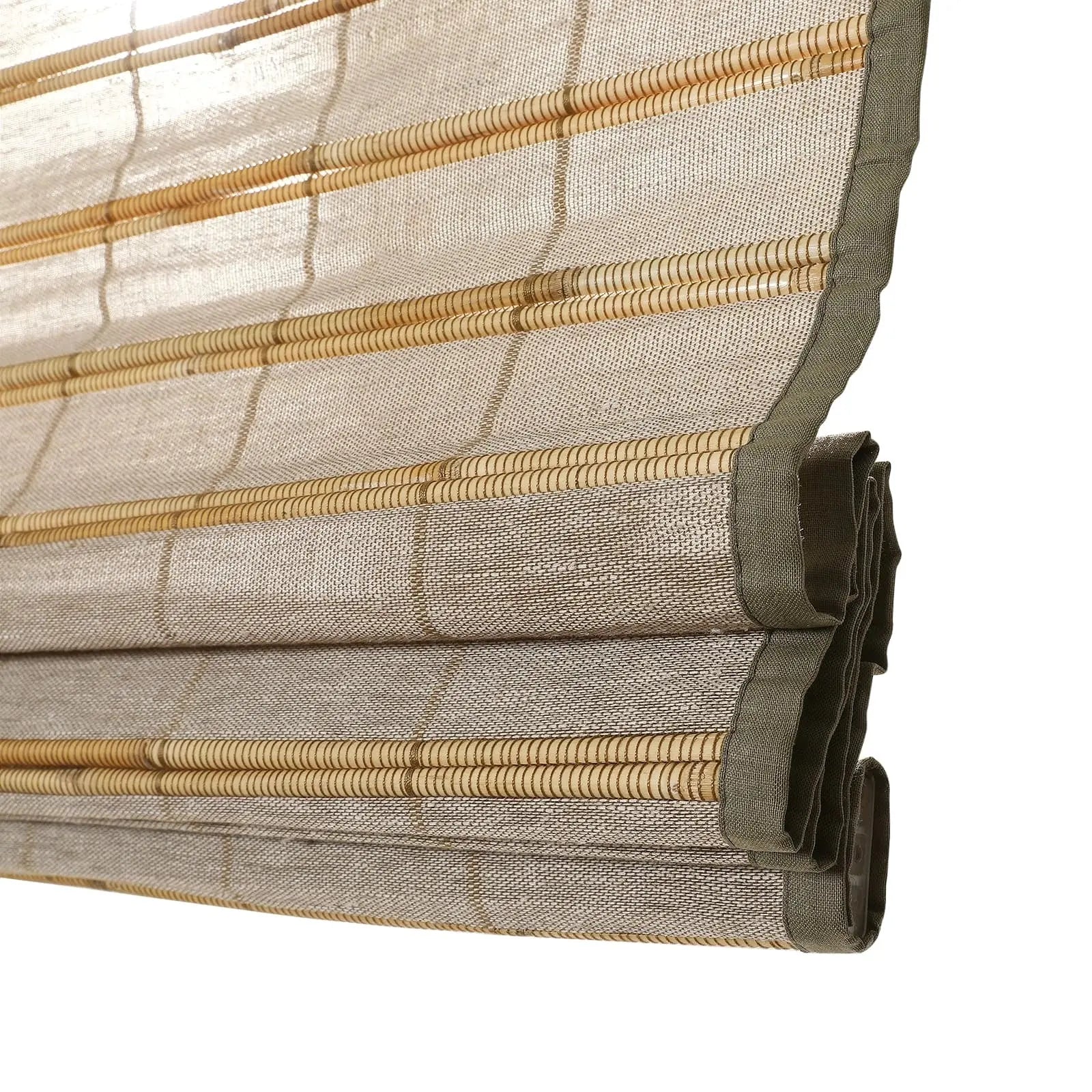 Natural Flax Bamboo Woven Shade - Sandbar TWOPAGES CURTAINS