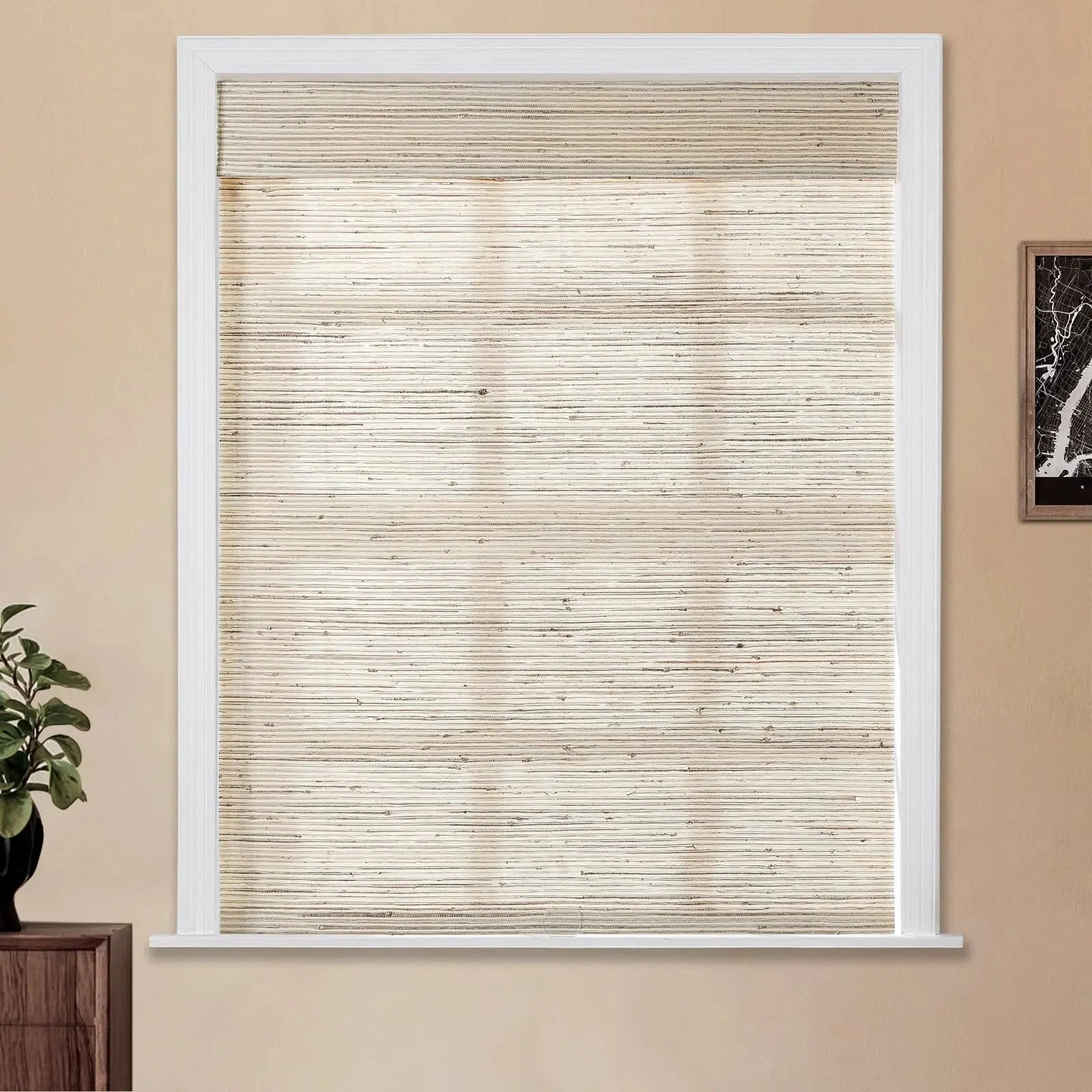 Natural Ramie Bamboo Woven Shade - Beige Brown TWOPAGES CURTAINS