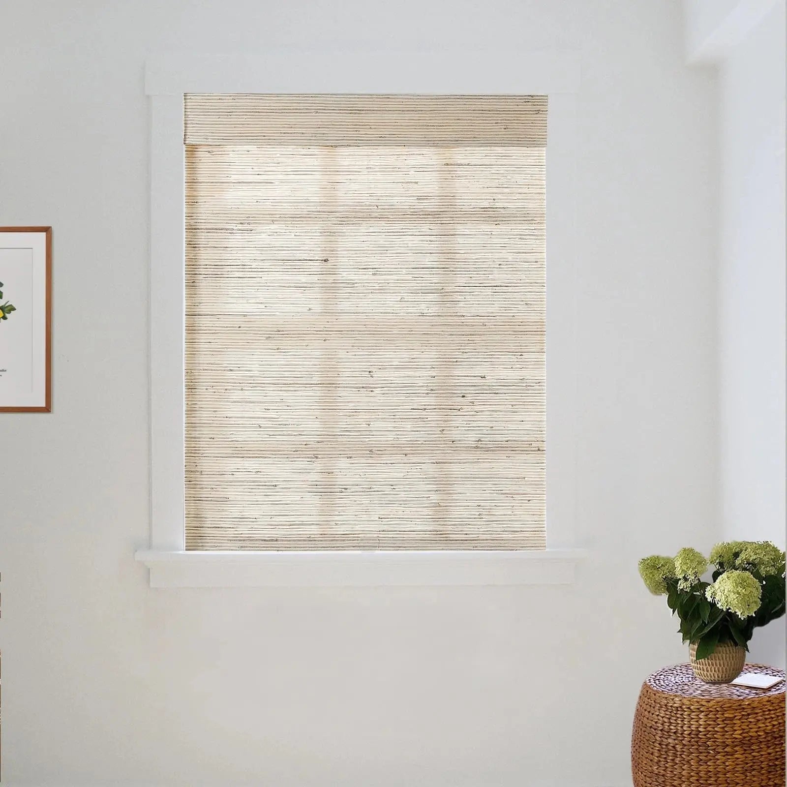Natural Ramie Bamboo Woven Shade - Beige Brown TWOPAGES CURTAINS