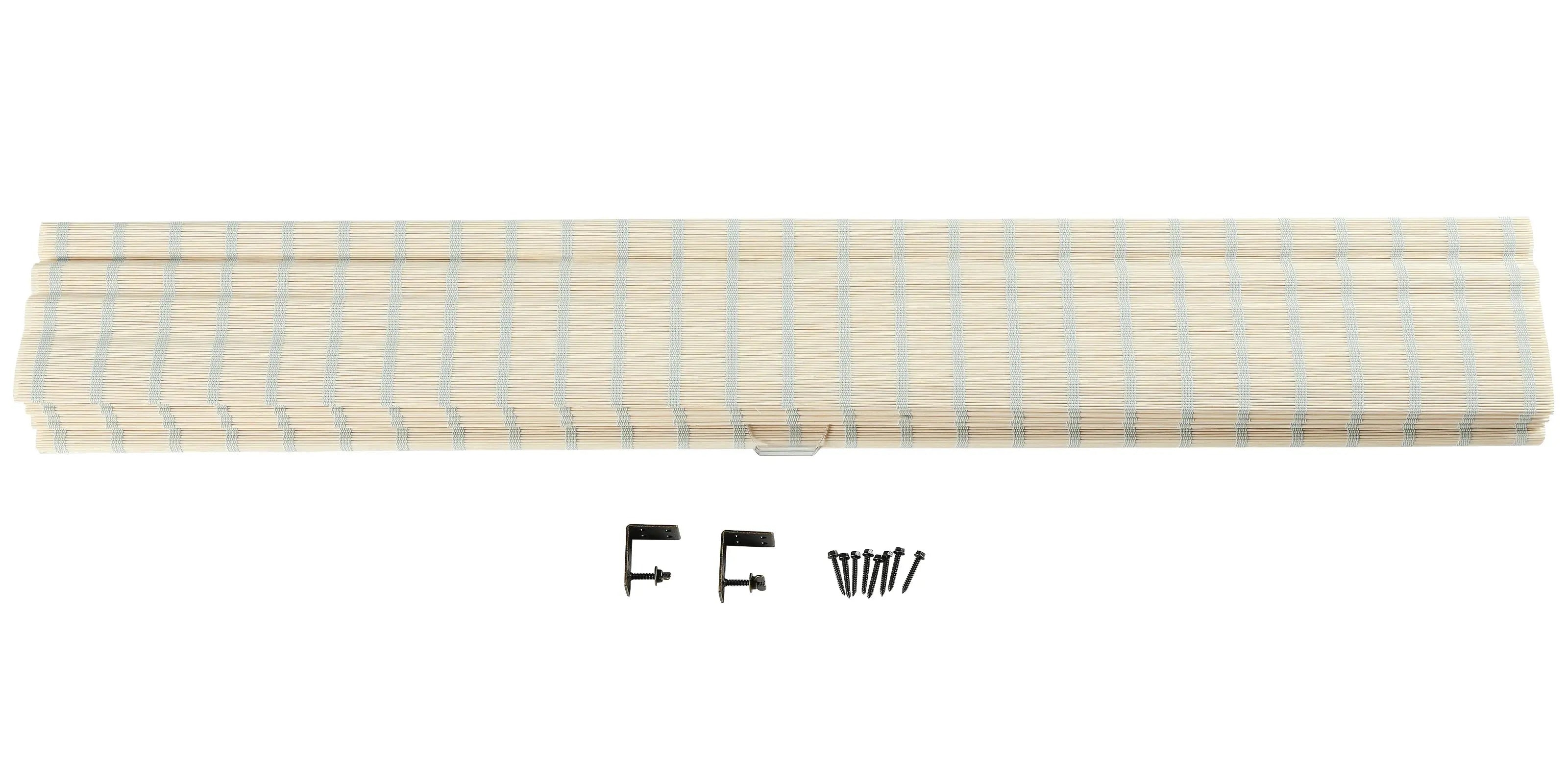 Sybil Bamboo Roman Shade - Natural TWOPAGES CURTAINS