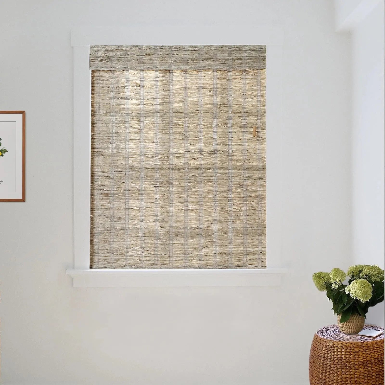 Natural Ramie Bamboo Woven Shade - Almond TWOPAGES CURTAINS