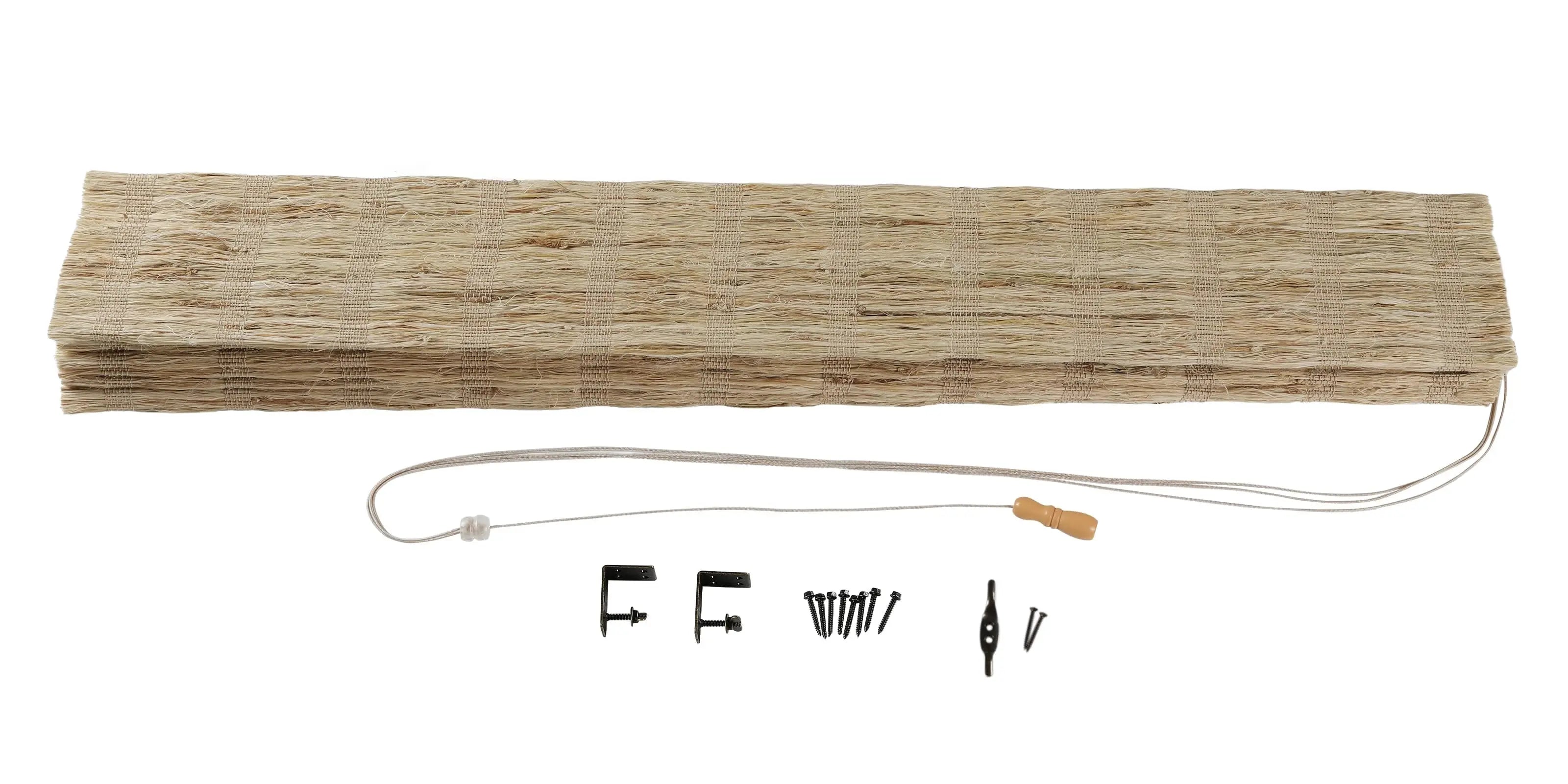 Natural Ramie Bamboo Woven Shade - Almond TWOPAGES CURTAINS