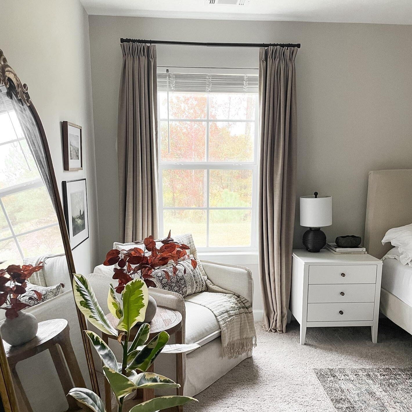 linen extra wide pleated drapery for elegant insulated interiors