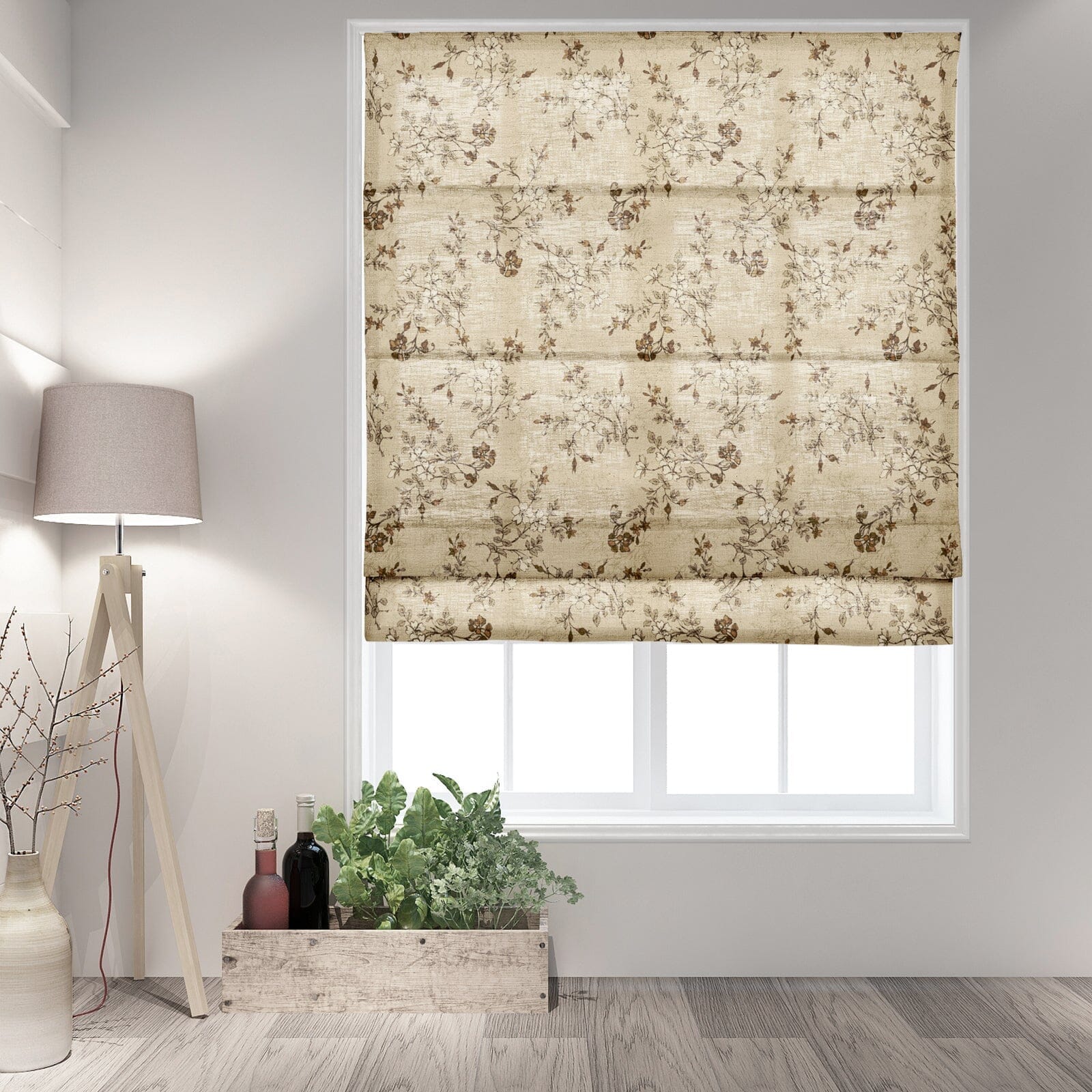 Sara Le Printed Roman Shade Cordless Plus Size TWOPAGES