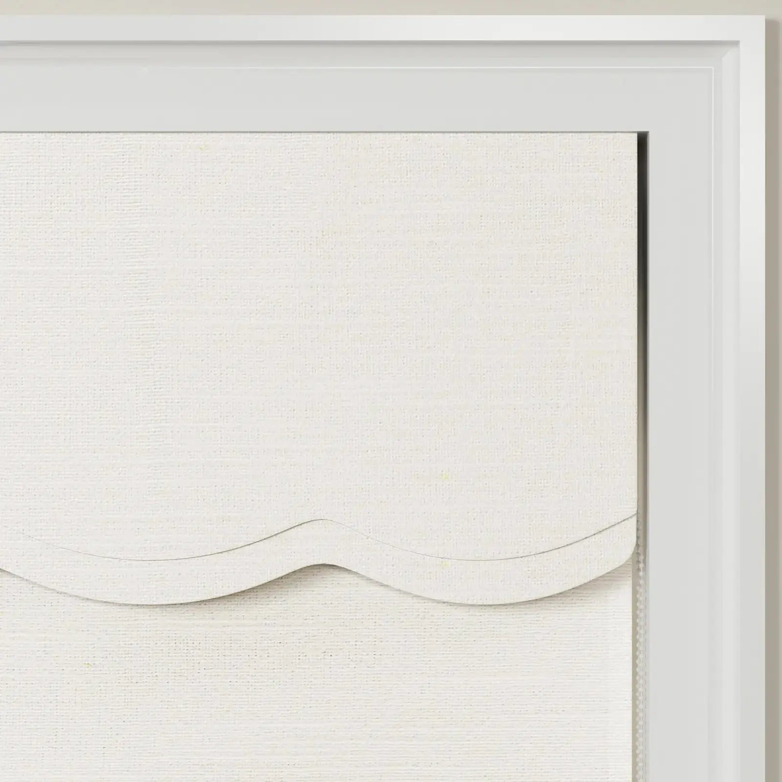 Jawara Linen Cotton Valanced Day Night Roman Shade Cord Lift -TWOPAGES