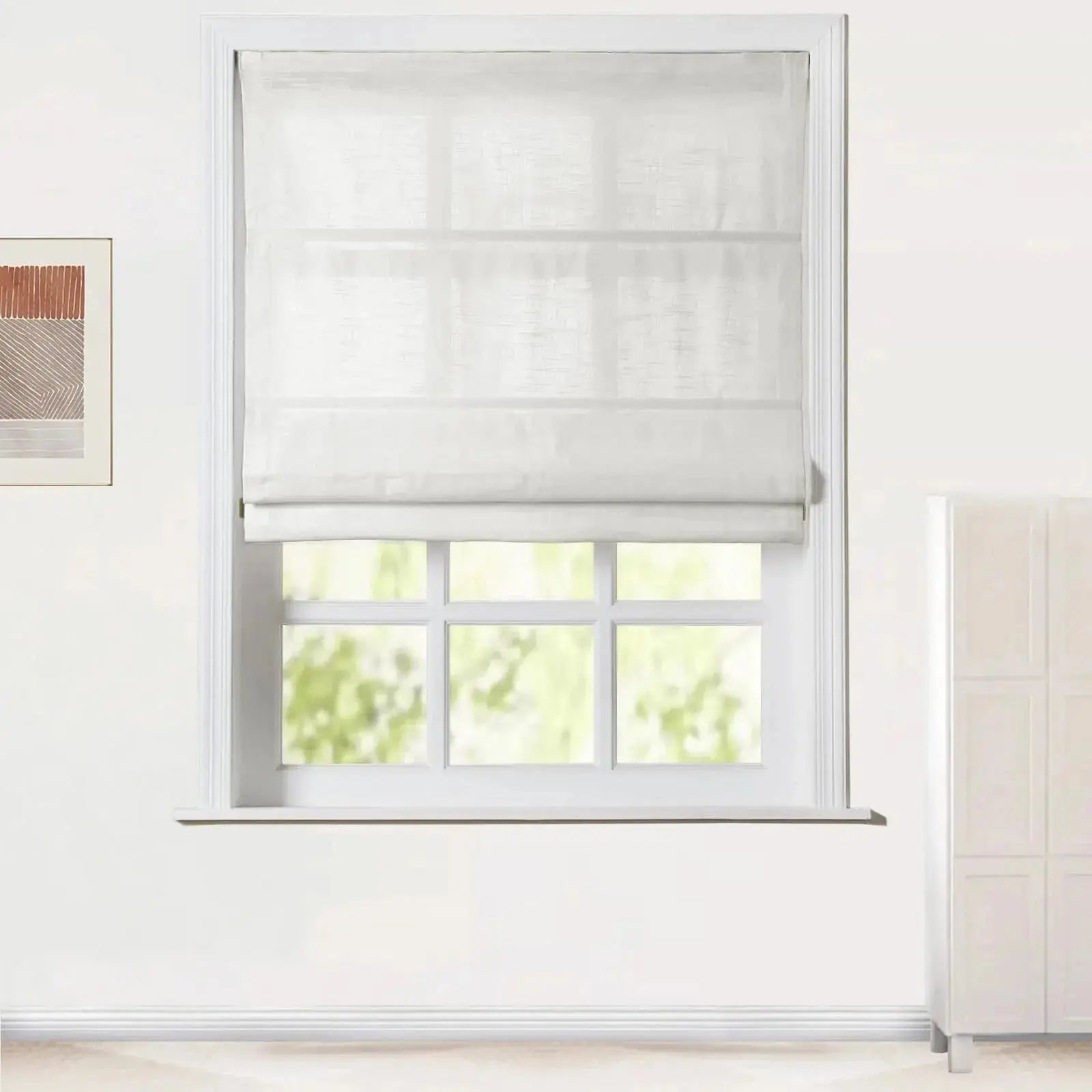 Jawara Linen Cotton Roman Shade Cordless -TWOPAGES