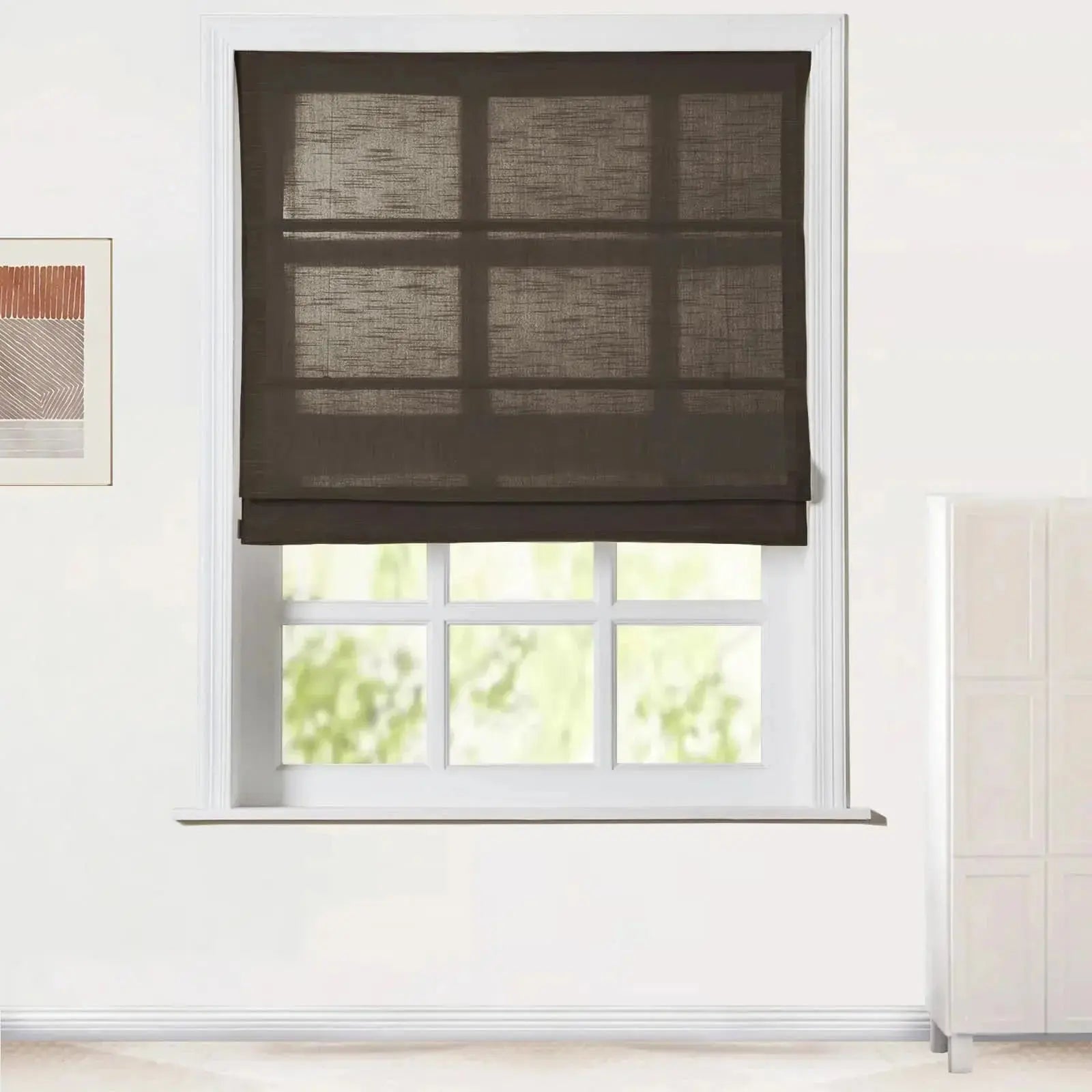 Jawara Linen Cotton Roman Shade Cordless -TWOPAGES