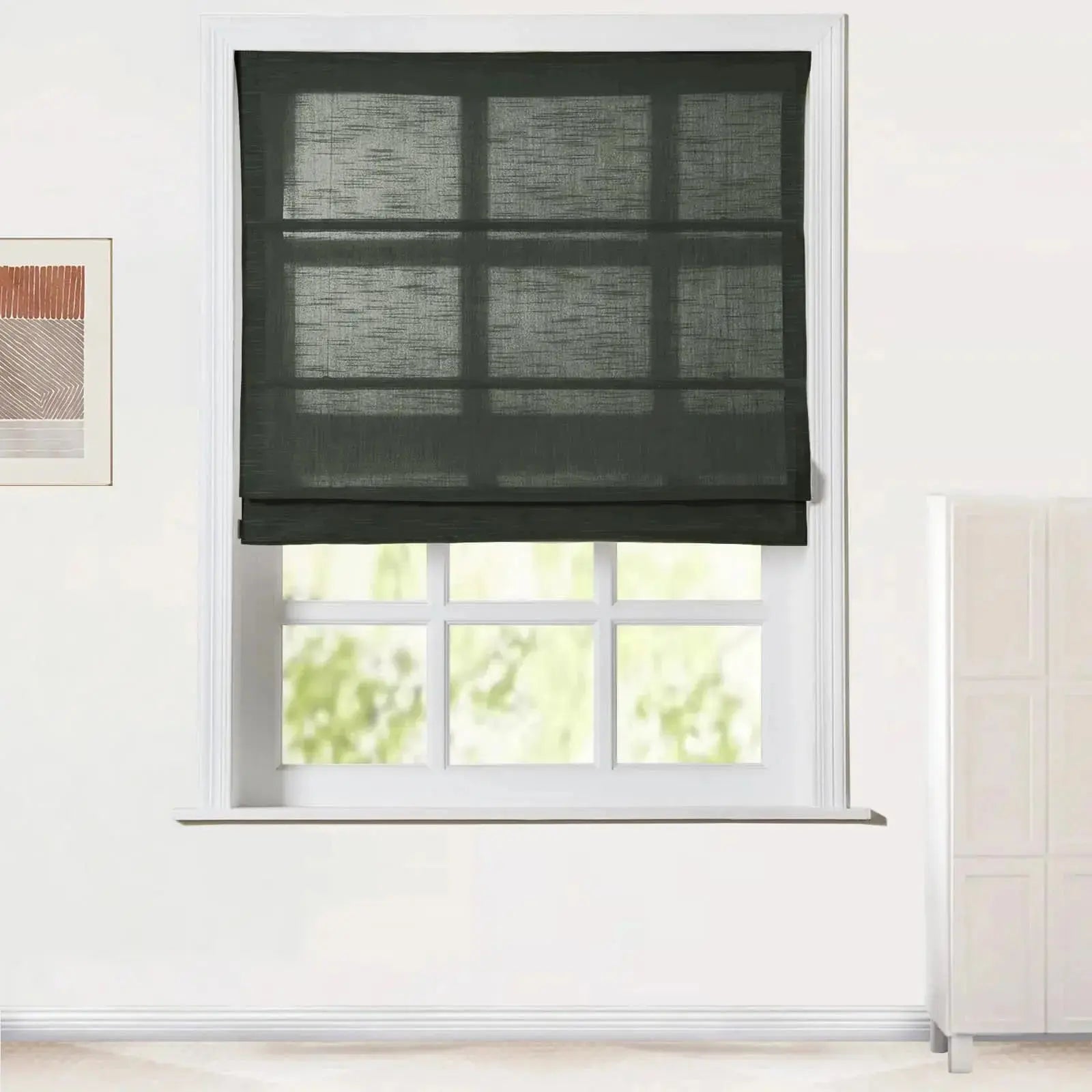 Jawara Linen Cotton Roman Shade Cordless -TWOPAGES