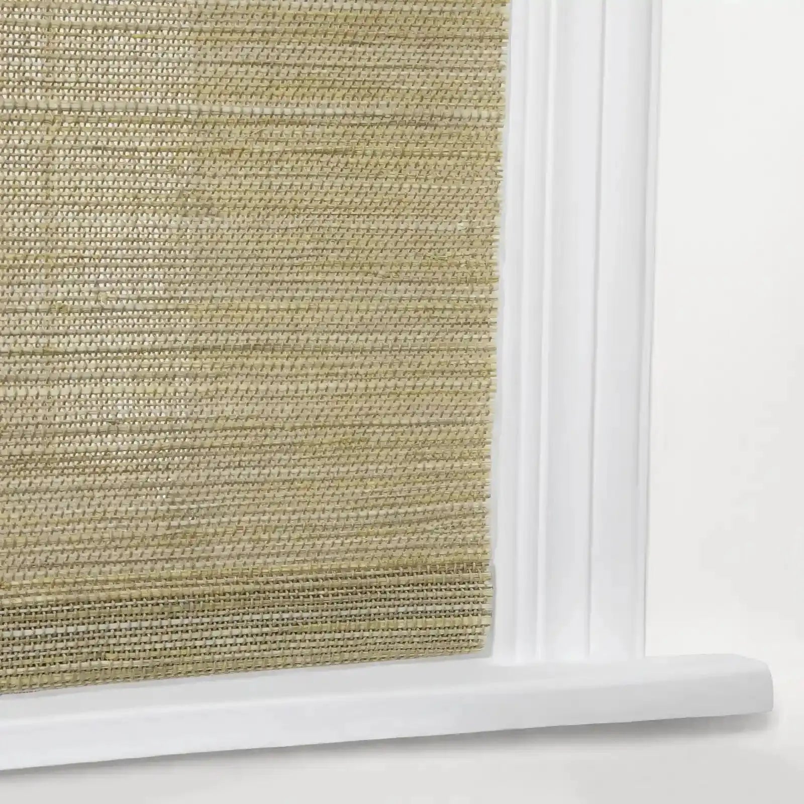 Natural Ramie Top Down Bottom Up Woven Wood Shade Cordless - Coconut -TWOPAGES CURTAINS