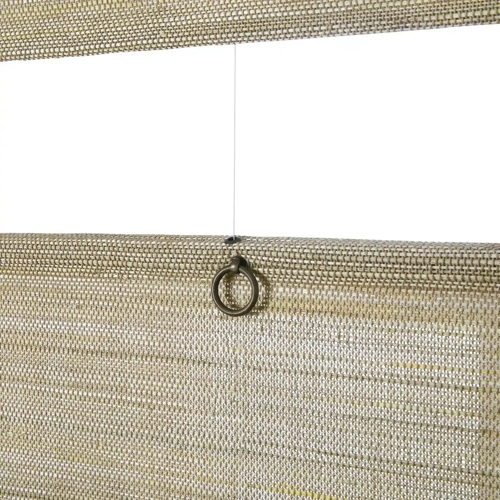 Natural Ramie Top Down Bottom Up Woven Wood Shade Cordless - Coconut -TWOPAGES CURTAINS