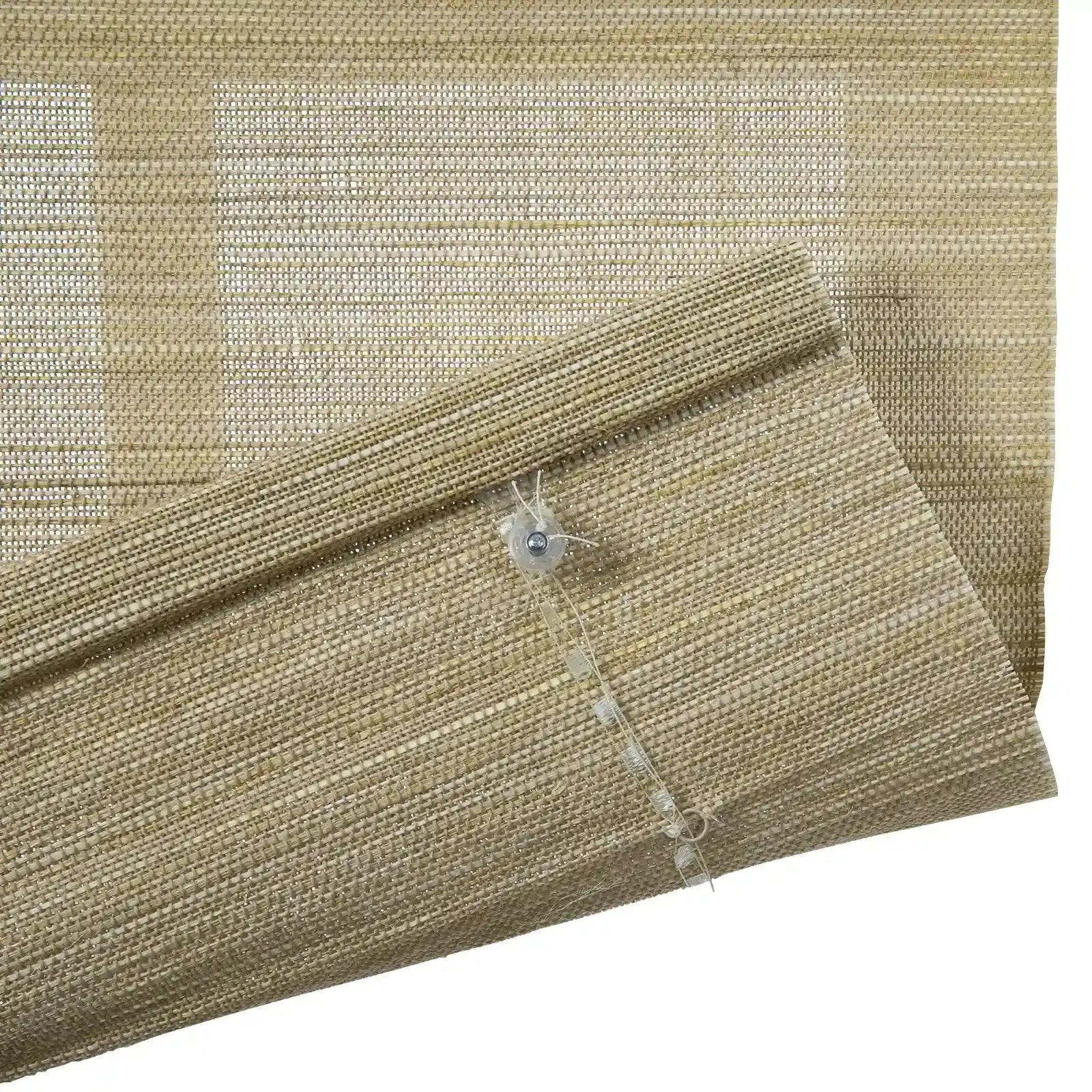 Natural Ramie Top Down Bottom Up Woven Wood Shade Cordless - Coconut -TWOPAGES CURTAINS