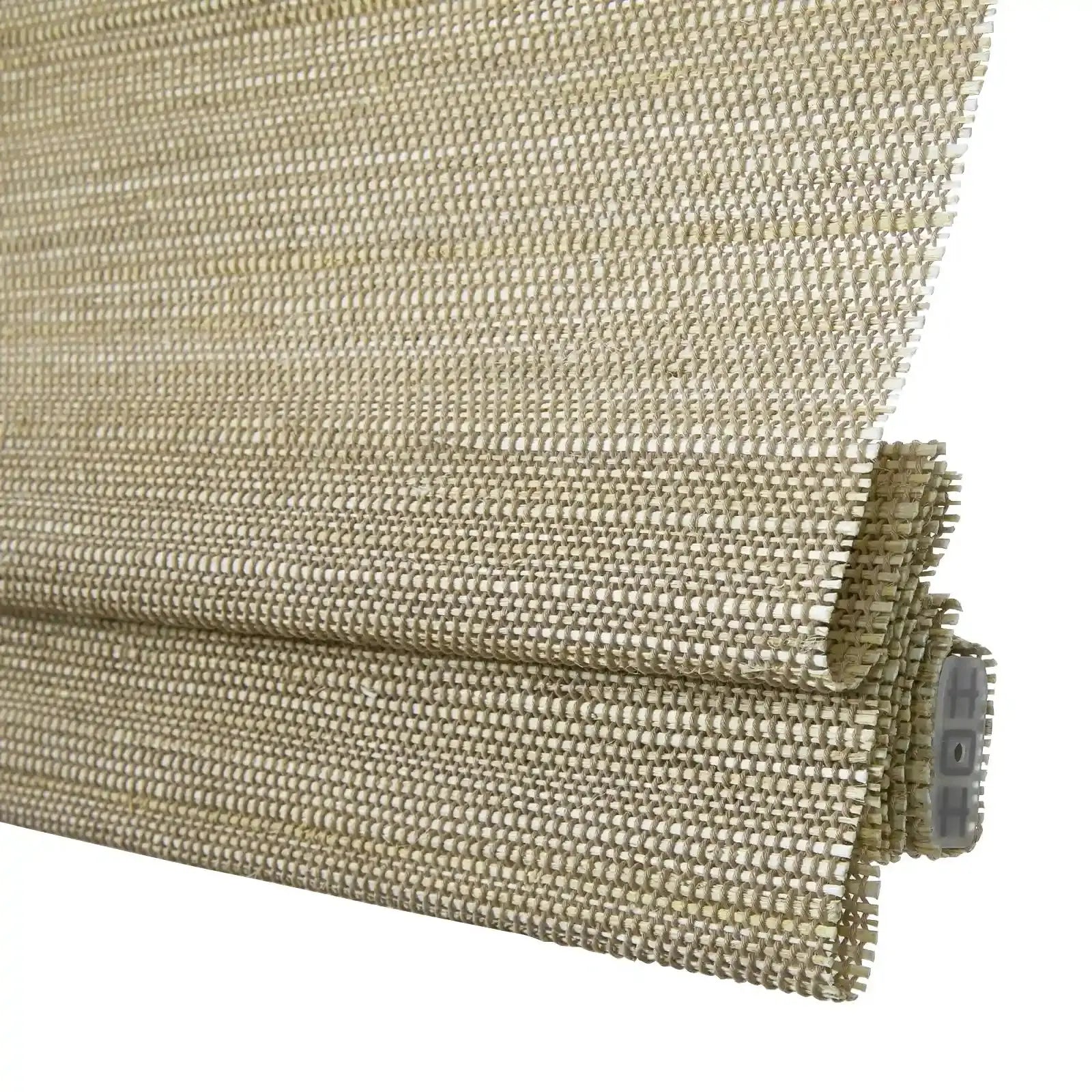 Natural Ramie Top Down Bottom Up Woven Wood Shade Cordless - Coconut -TWOPAGES CURTAINS
