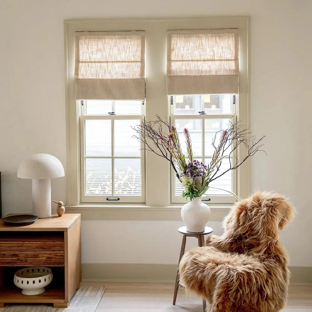 Liz Linen Roman Shade Cordless -TWOPAGES