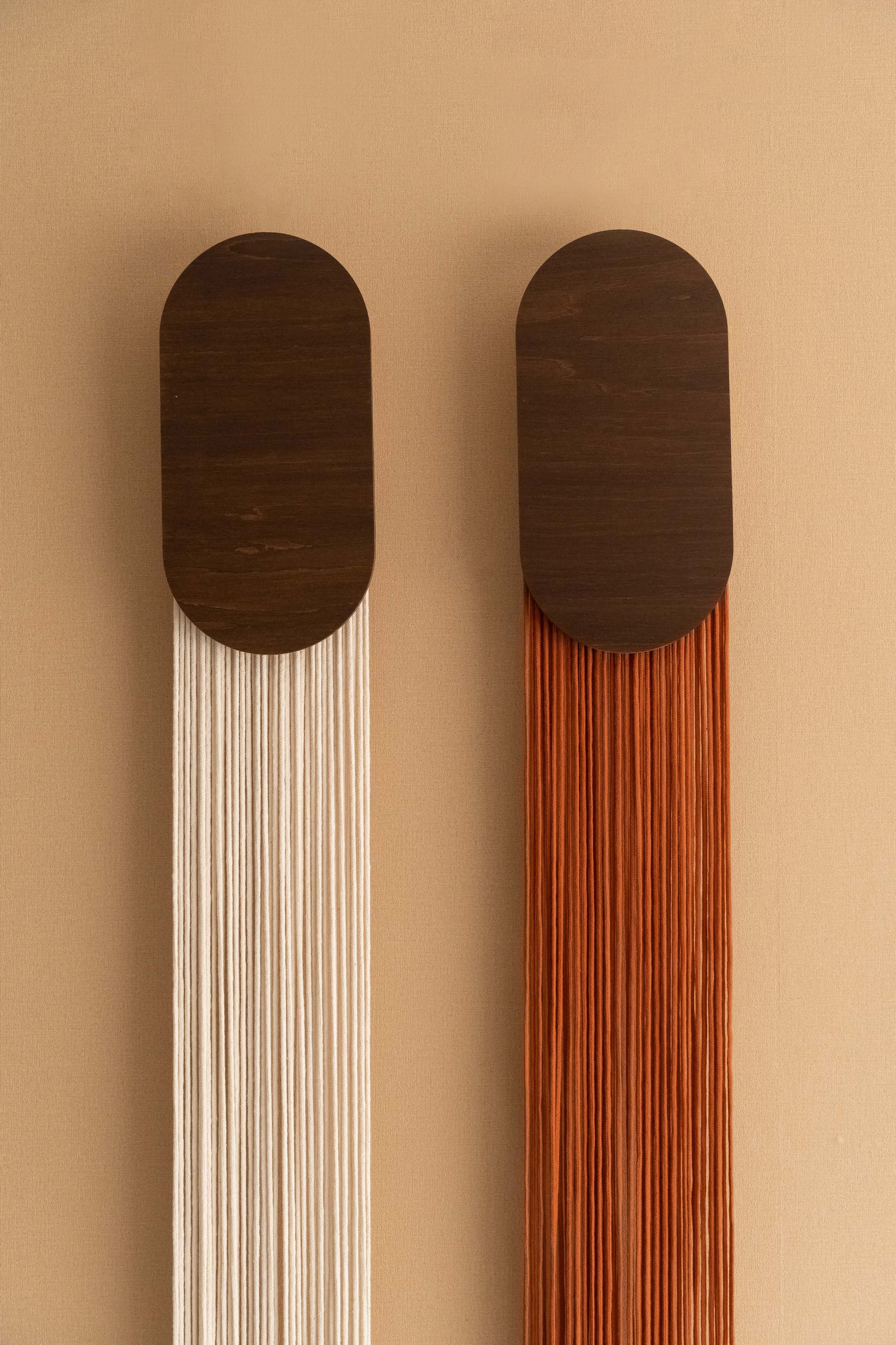 Handmade Long Minimalist Macrame Wall Hanging V84