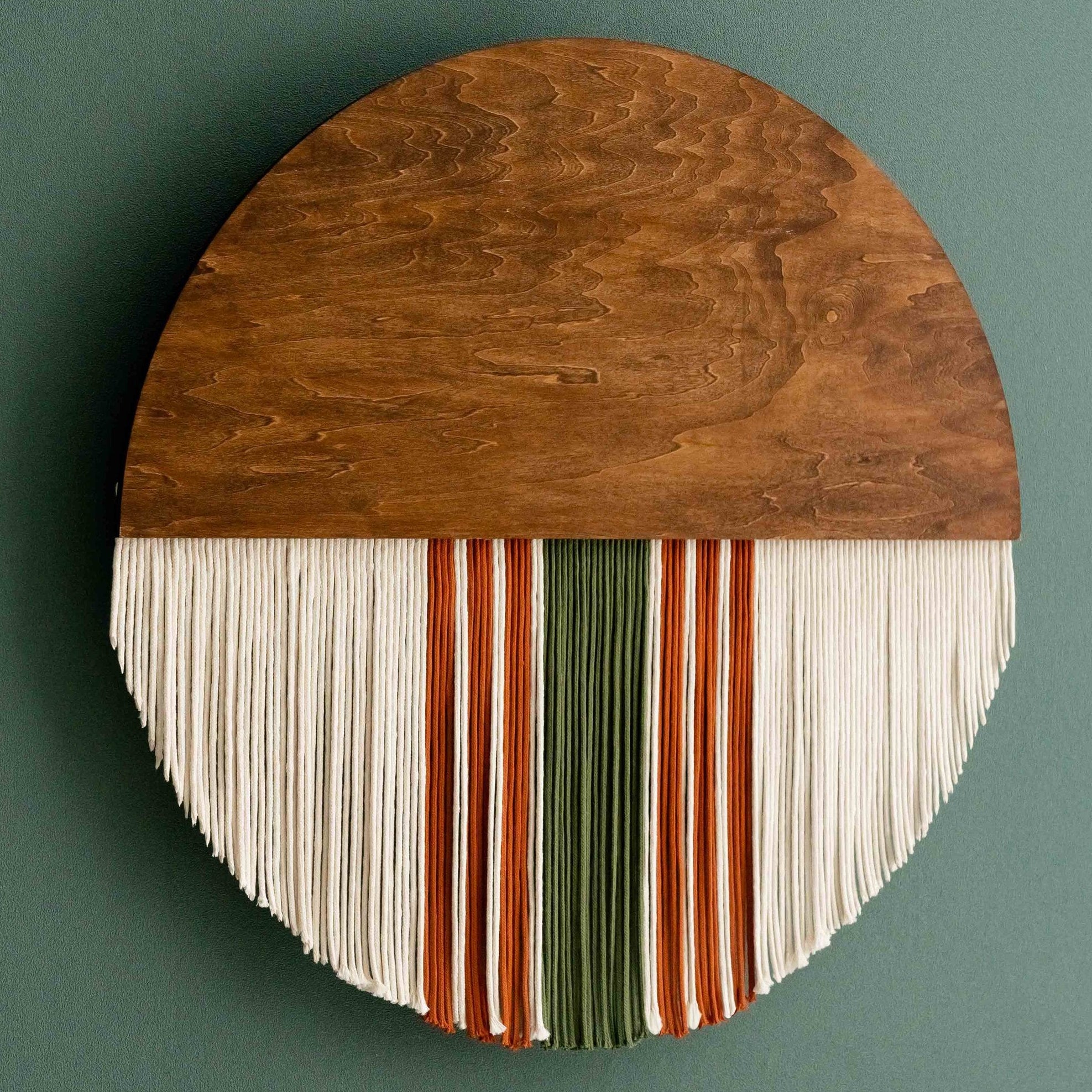 Round Macrame Boho Wall Hanging Decor V54