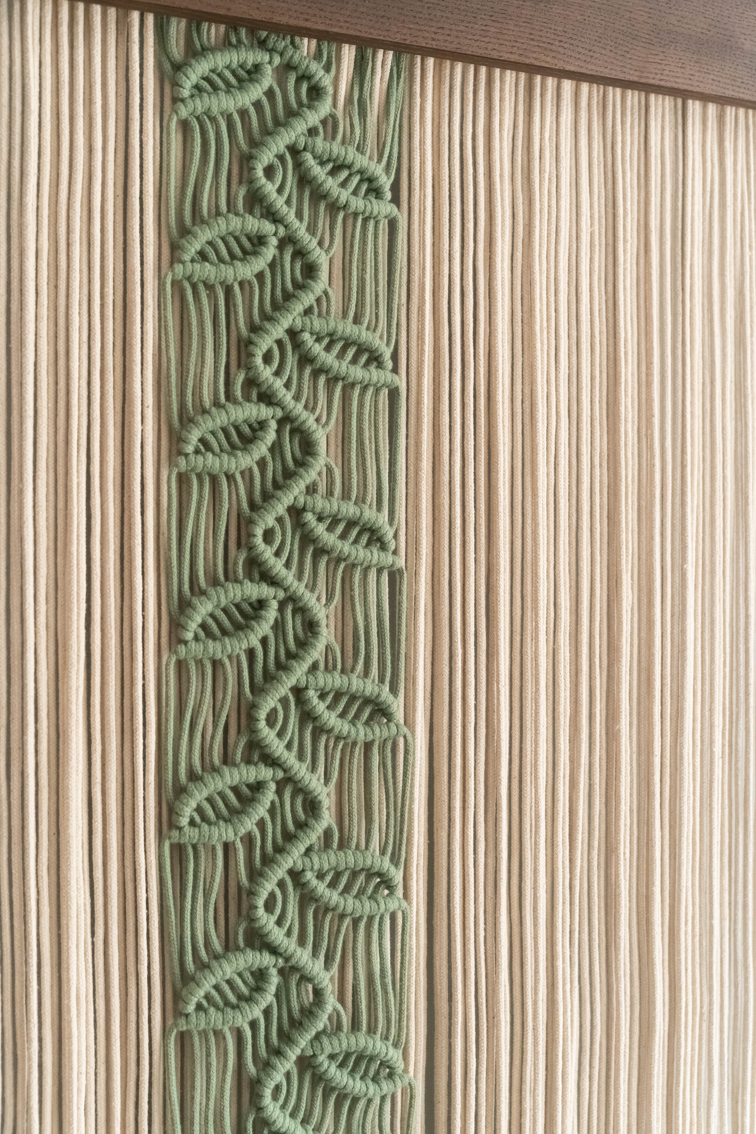 Macrame Leaf Vine Wall Hanging Boho Decor V95
