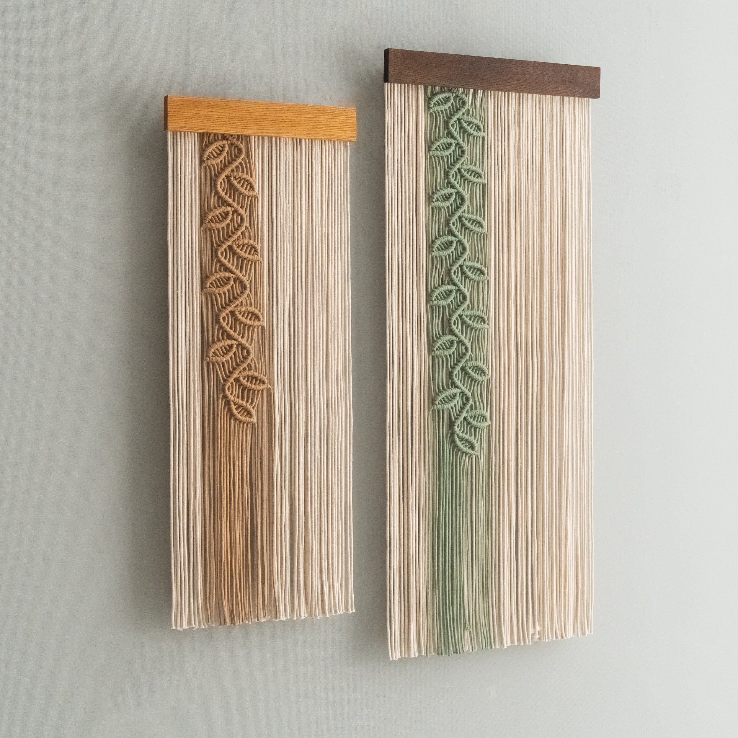 Macrame Leaf Vine Wall Hanging Boho Decor V95