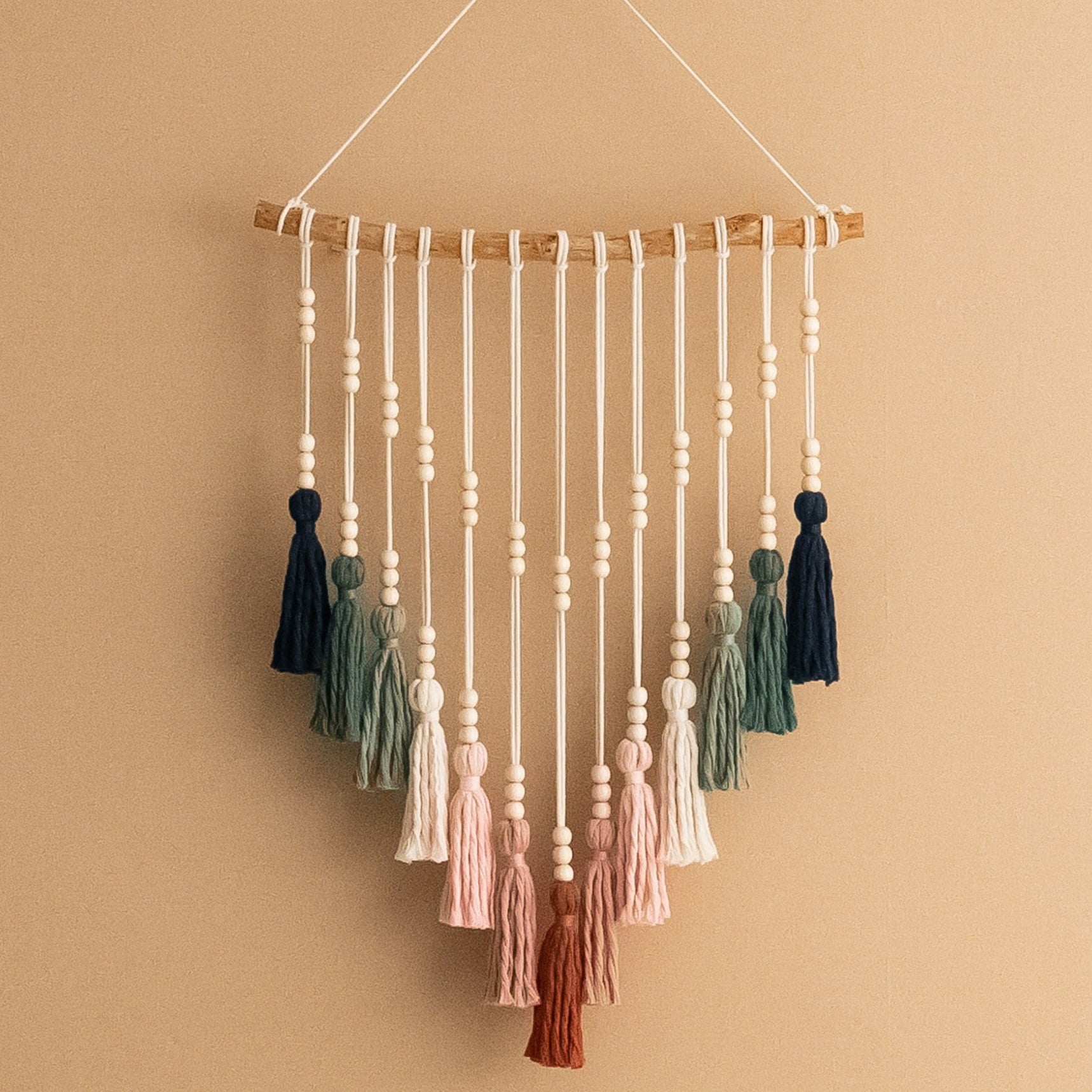 Boho Colorful Macrame Tassel Wall Hanging Decor V85