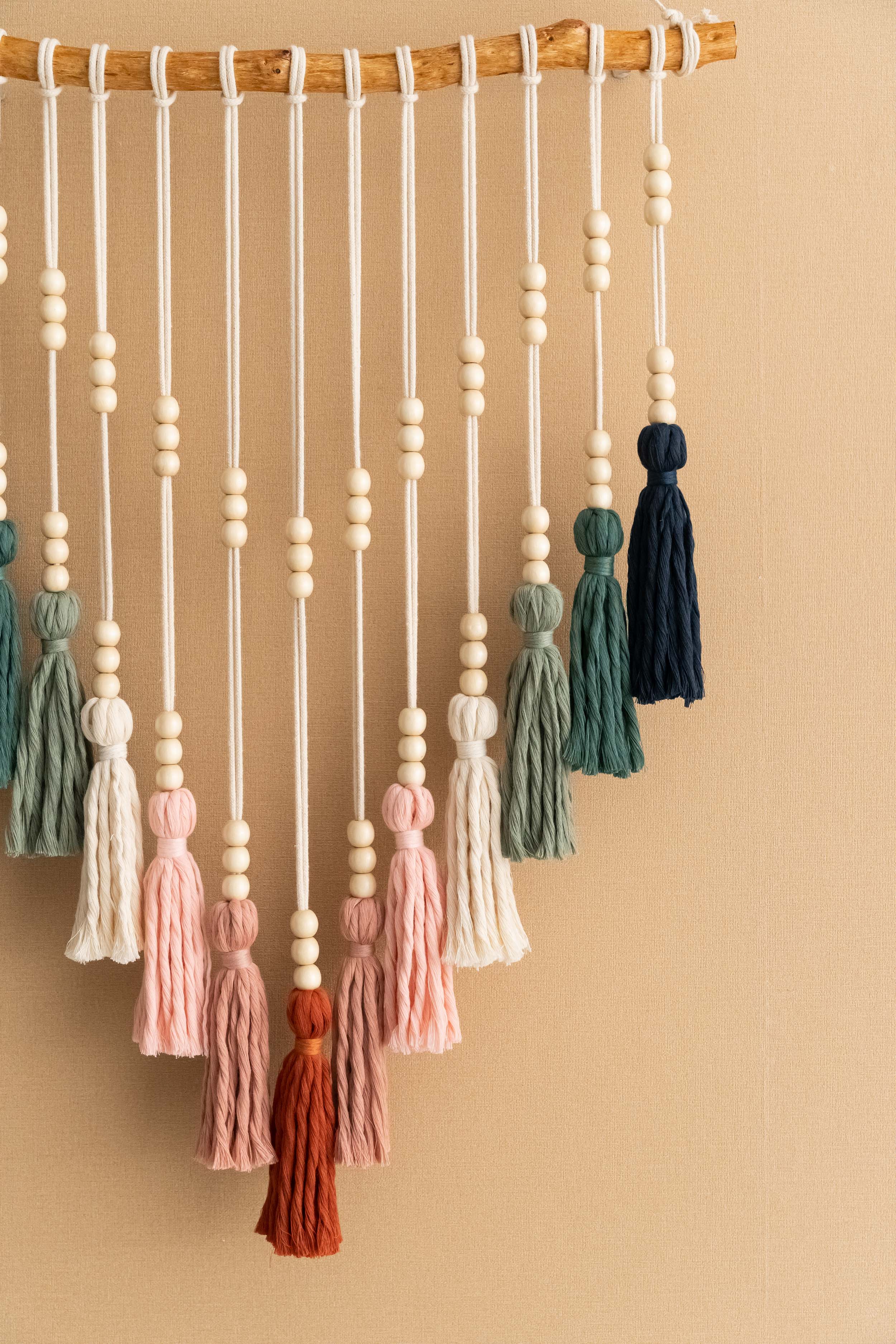 Boho Colorful Macrame Tassel Wall Hanging Decor V85