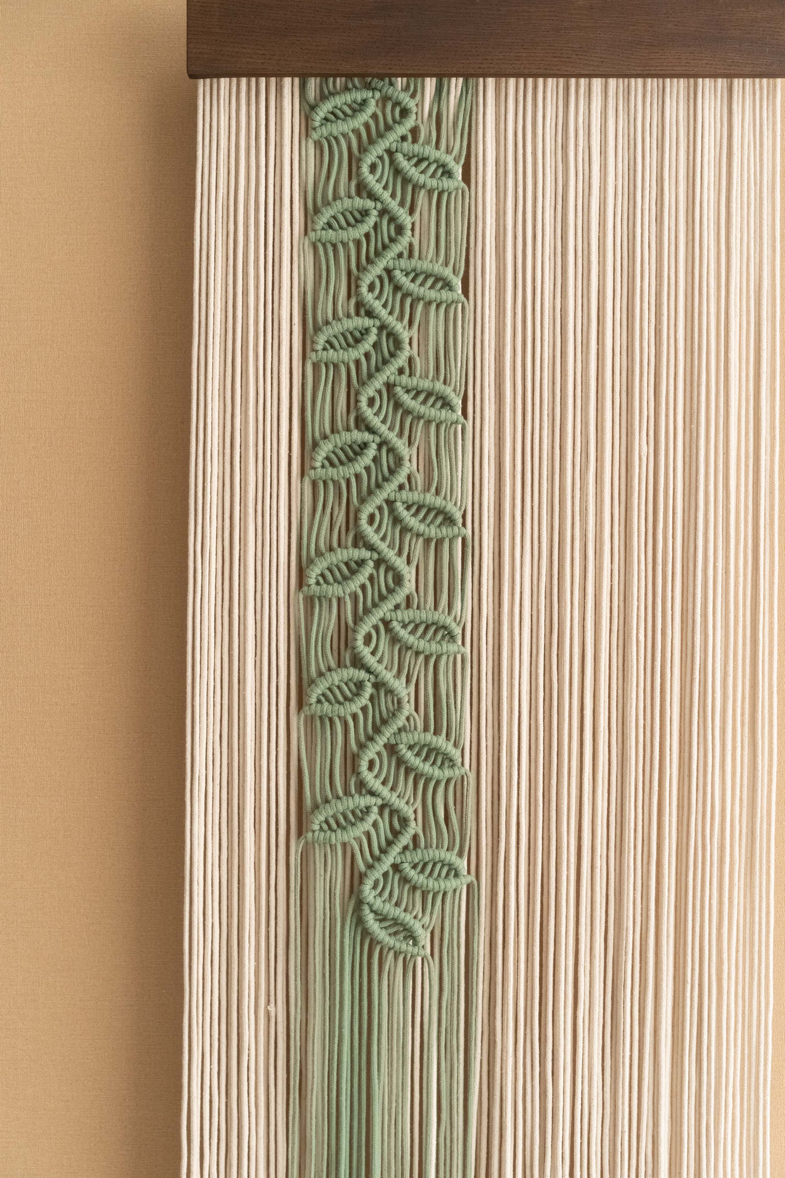 Macrame Leaf Vine Wall Hanging Boho Decor V95