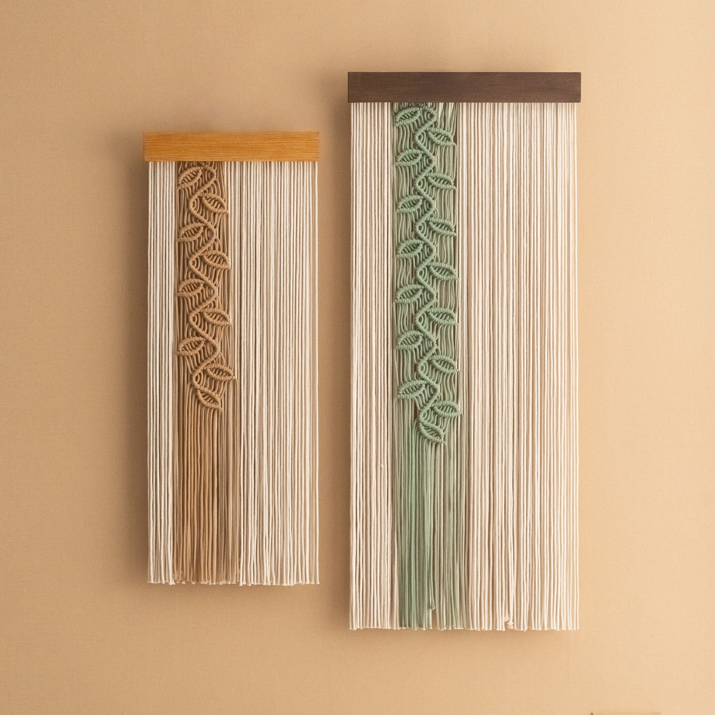 Macrame Leaf Vine Wall Hanging Boho Decor V95