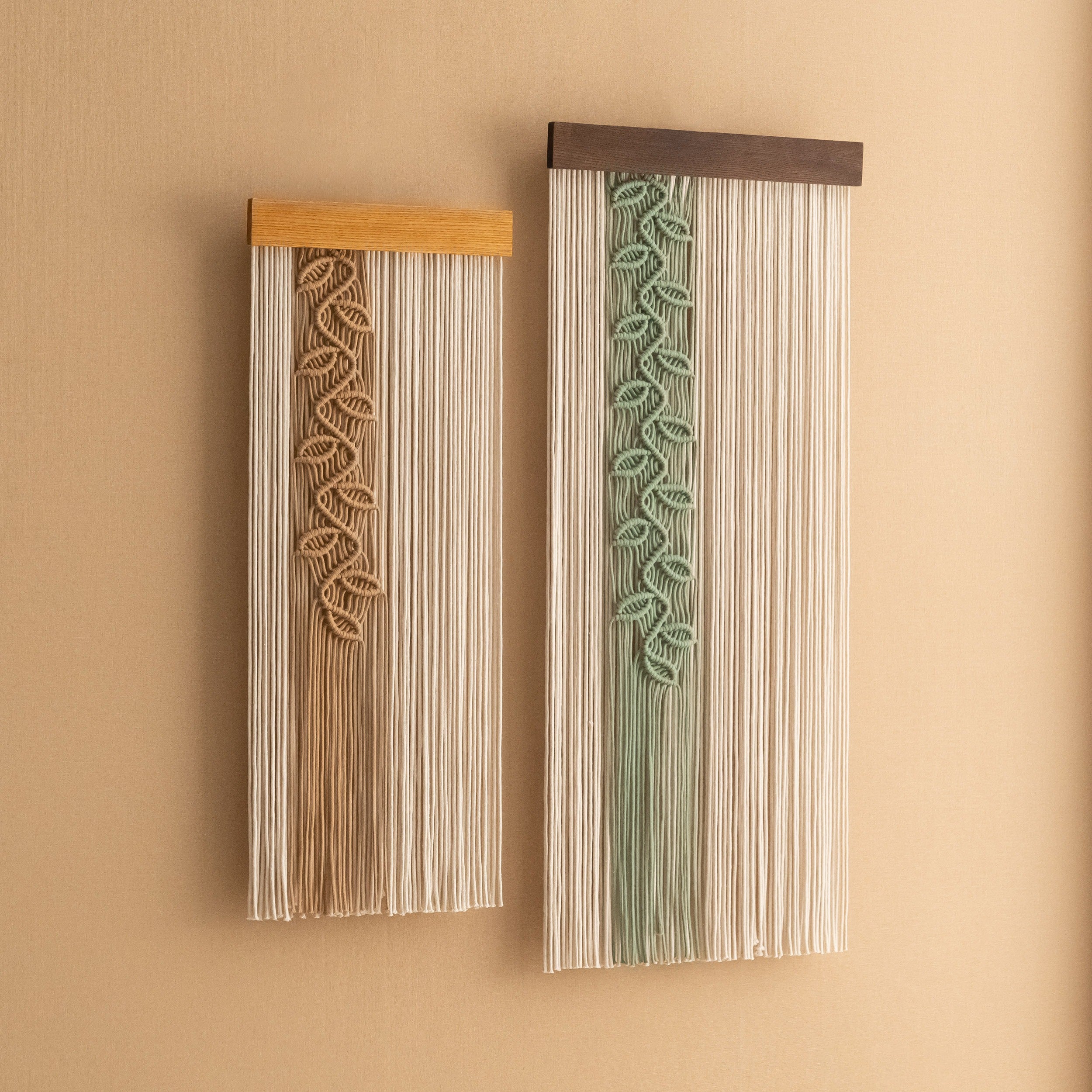 Macrame Leaf Vine Wall Hanging Boho Decor V95