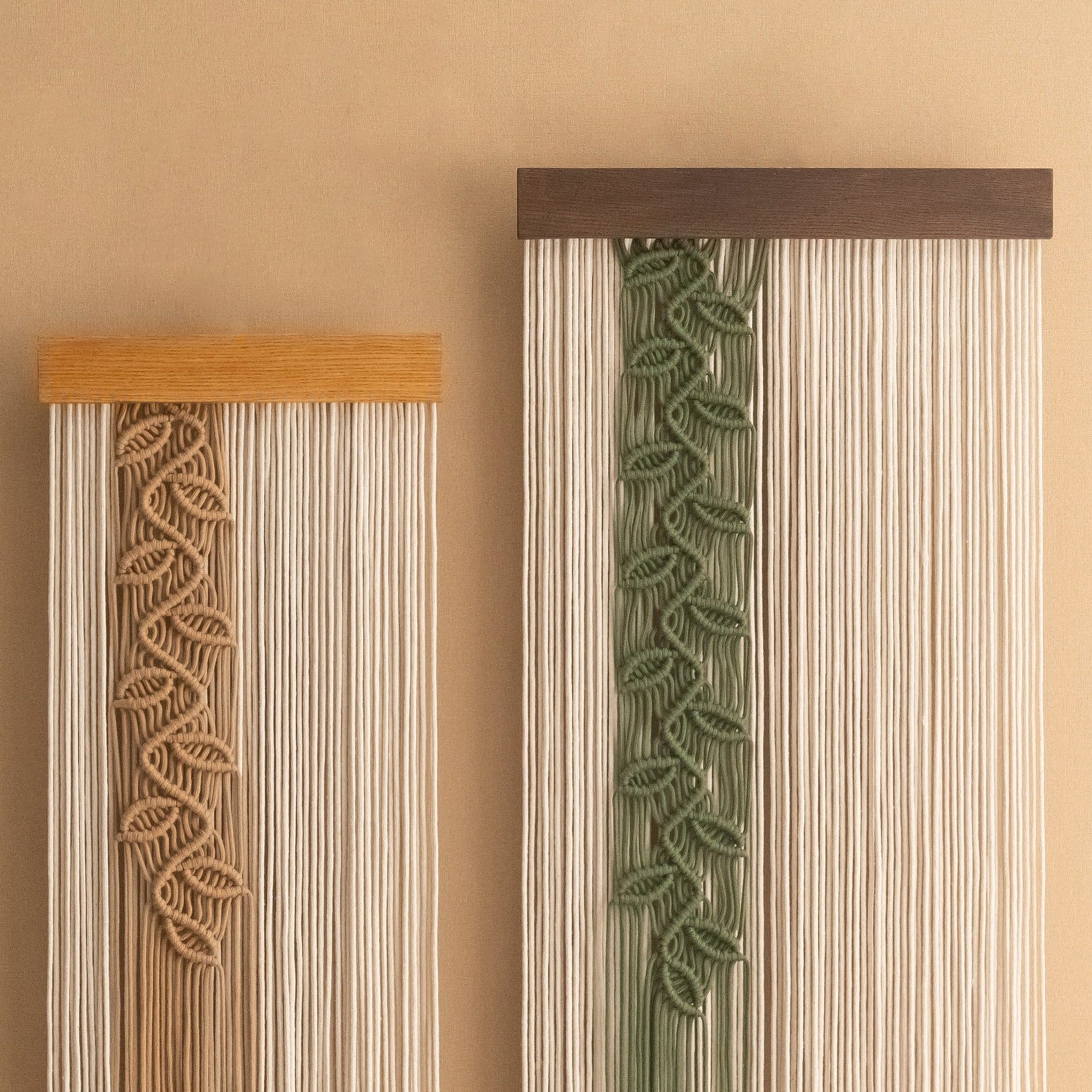 Macrame Leaf Vine Wall Hanging Boho Decor V95